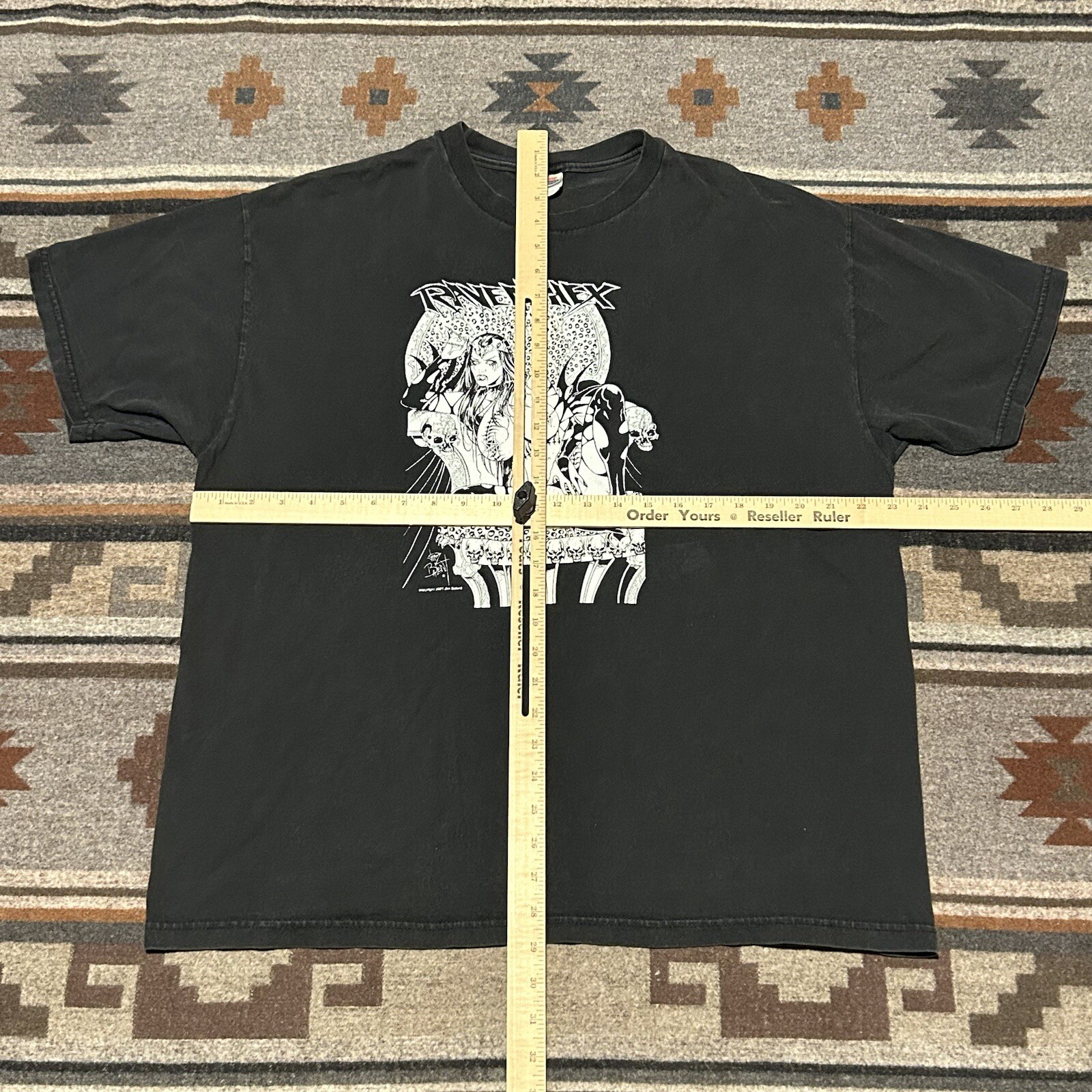 Vintage Raven Hex Tee Mens XL 2001 Jim Balent Anime Comic Graphic