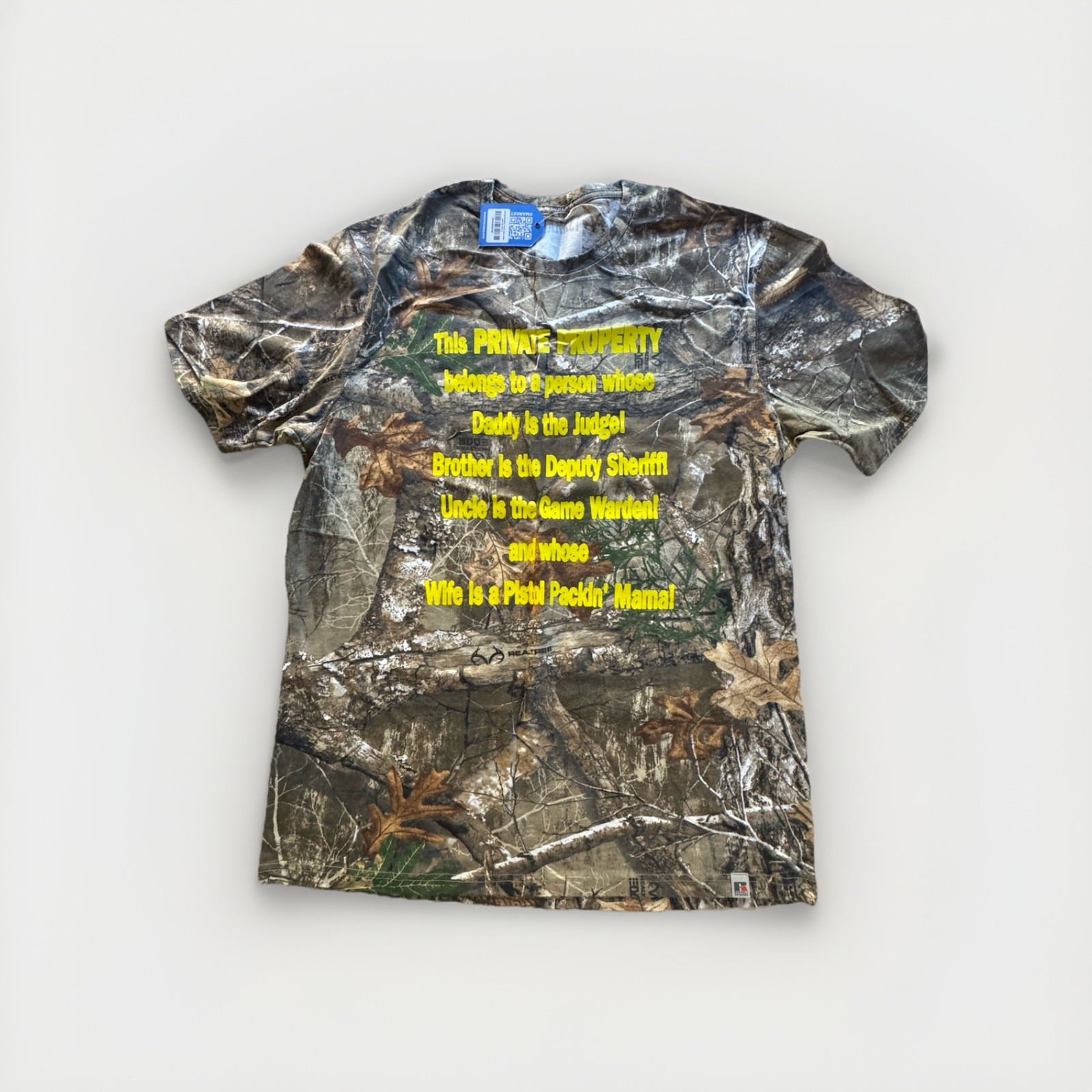 The Market Studios Market Pop Up Real Tree Camo Tee Size Large NWT