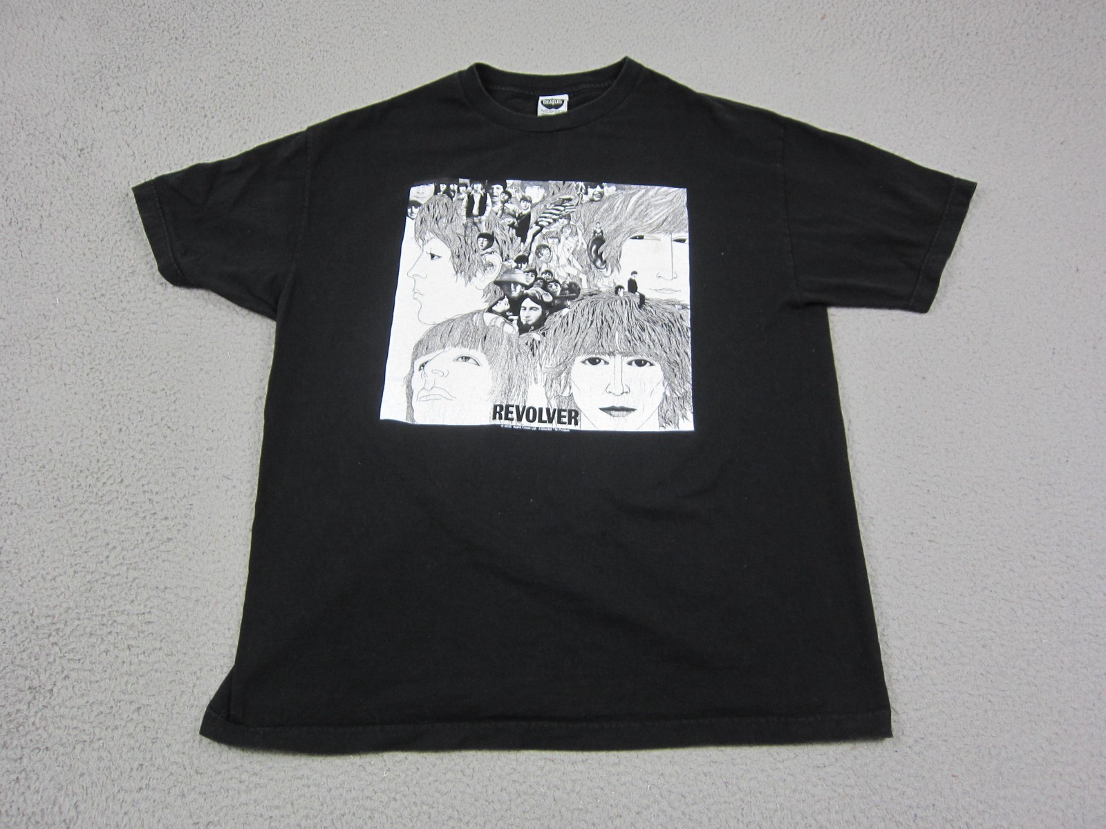 The Beatles Shirt Mens Extra Large XL Black Revolver Album Art 2002 Y2K