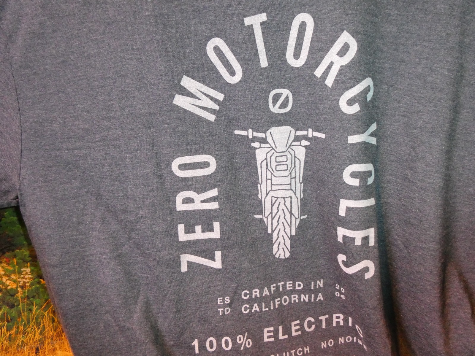 T-Shirt Zero Motorcycles XL Men&rsquo;s Electric Bike 100% Electric California NWT L8