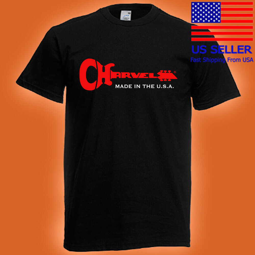 Charvel Guitar Company Red Logo Men&rsquo;s Black T-Shirt Size S-5XL
