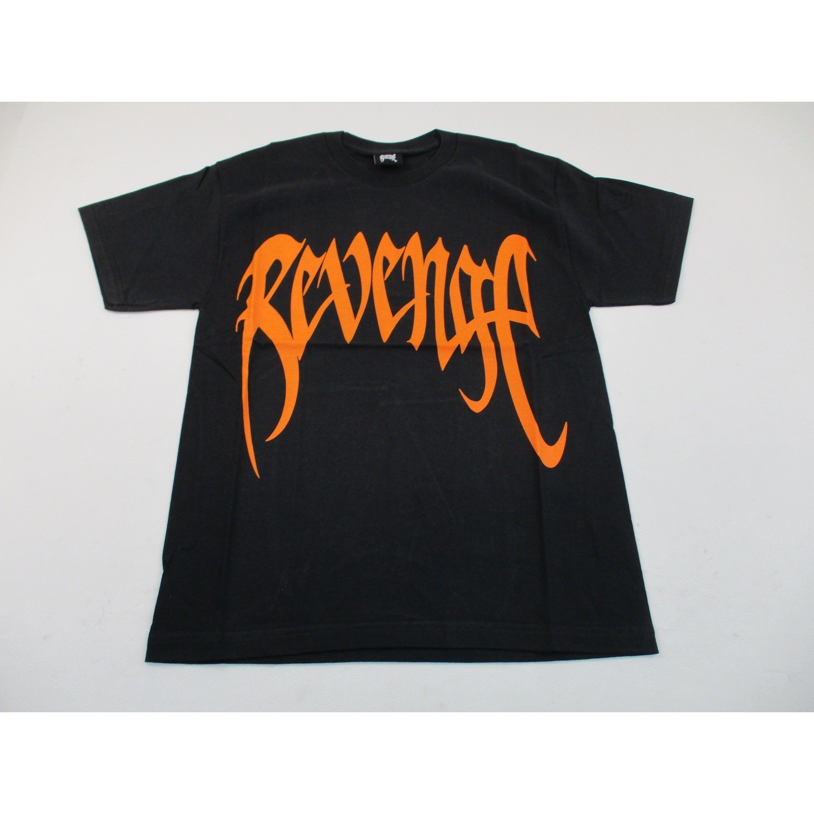 Revenge Shirt Mens Medium Black Orange Arch Graphic Streetwear Tee
