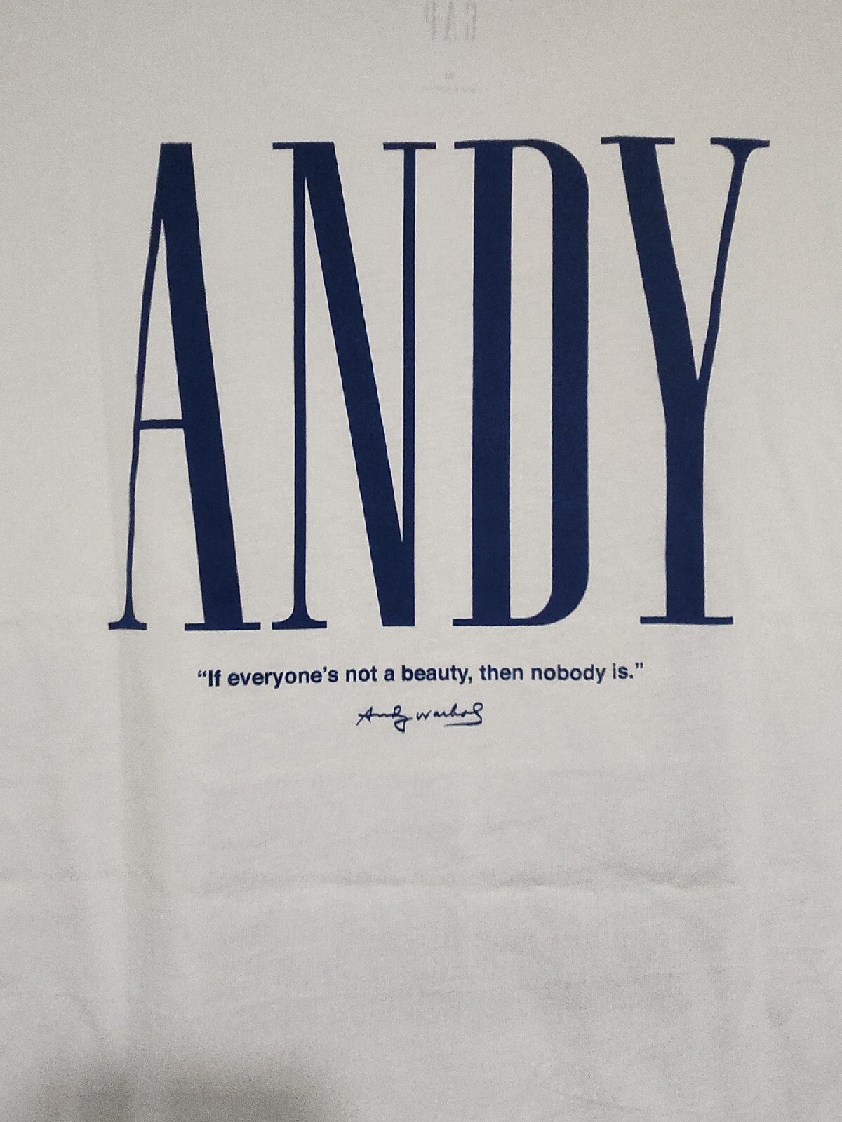 New Andy Warhol Pop Art « If Everyone is not a Beauty… »Quote Mens Medium Tee