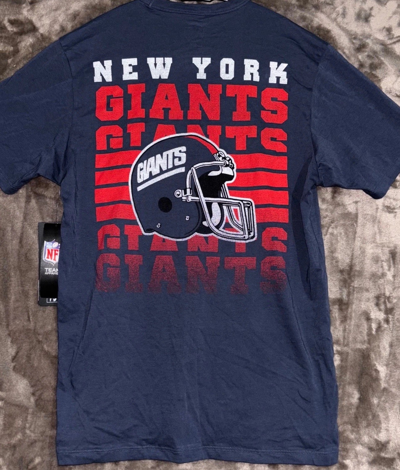 New York Giants T-Shirt Men&rsquo;s Small Navy Graphic Shirt 47’ Brand NFL Team