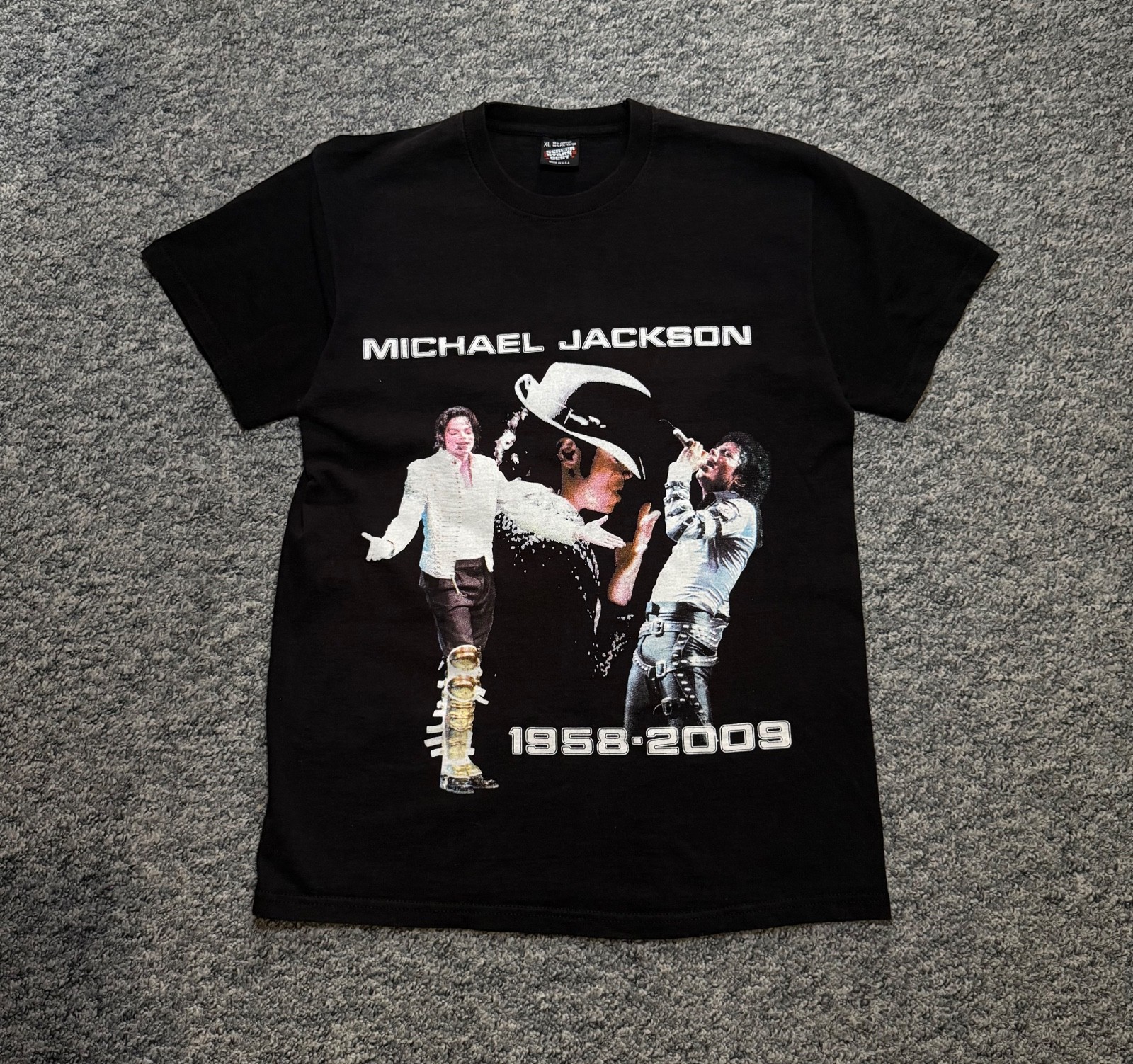 VTG Michael Jackson T Shirt Screen Stars Best Made In USA Memorial Tribute 2009