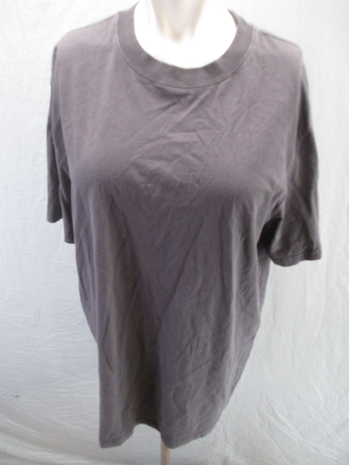 Rhytm Size M Mens Brown 100% Cotton Short Sleeve Crew Neck Casual TShirt 420