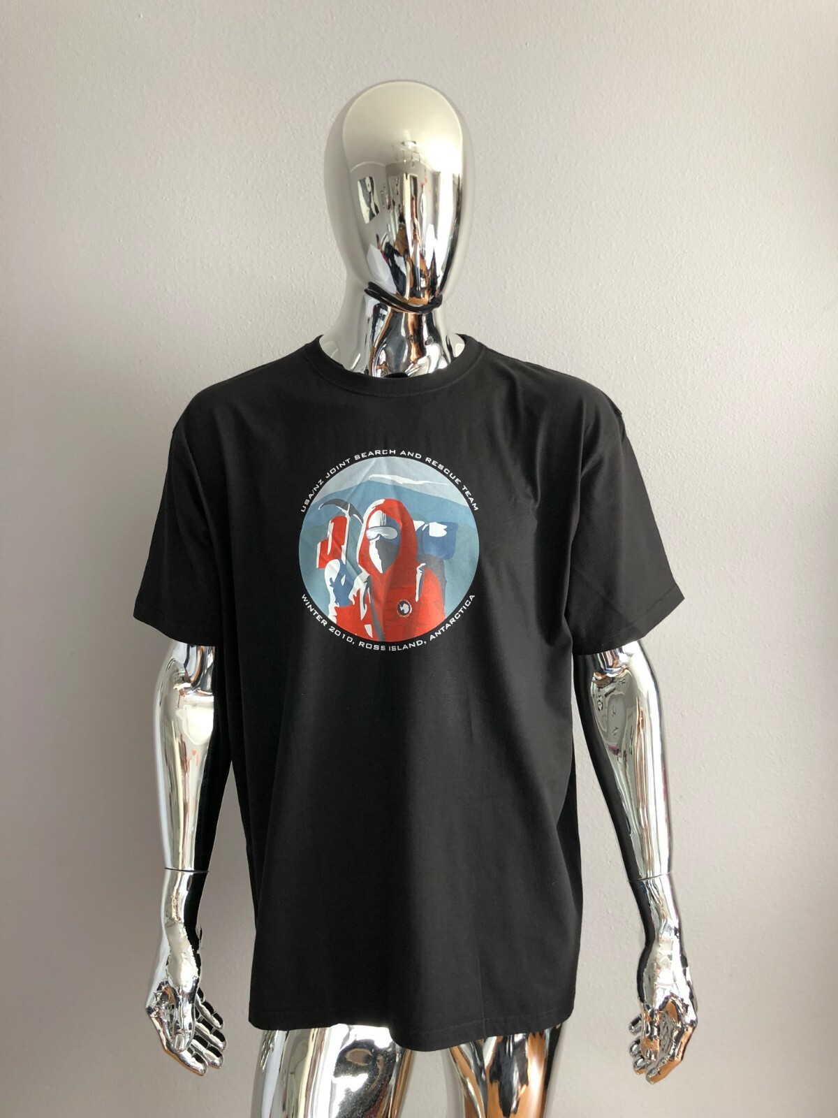 Econscious Men&rsquo;s Beach and Rescue Team Black Short Sleeve T-Shirt Size 2XL
