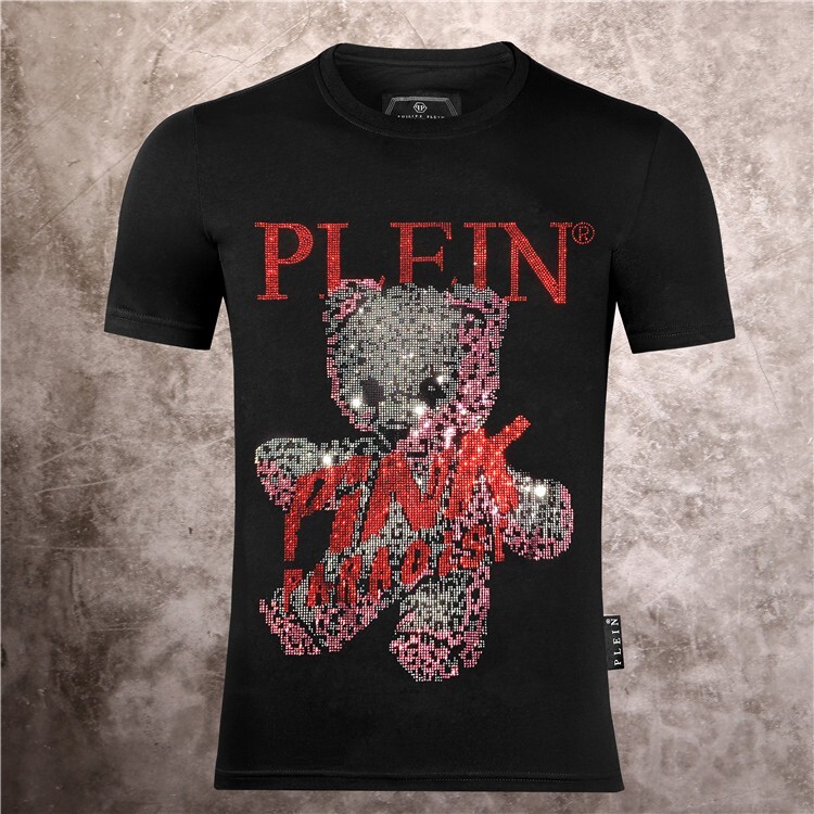 PHILIPP PLEIN TSHIRT PHILIP SKULL RHINESTONE SKULL T-SHIRT POLO SHIRT
