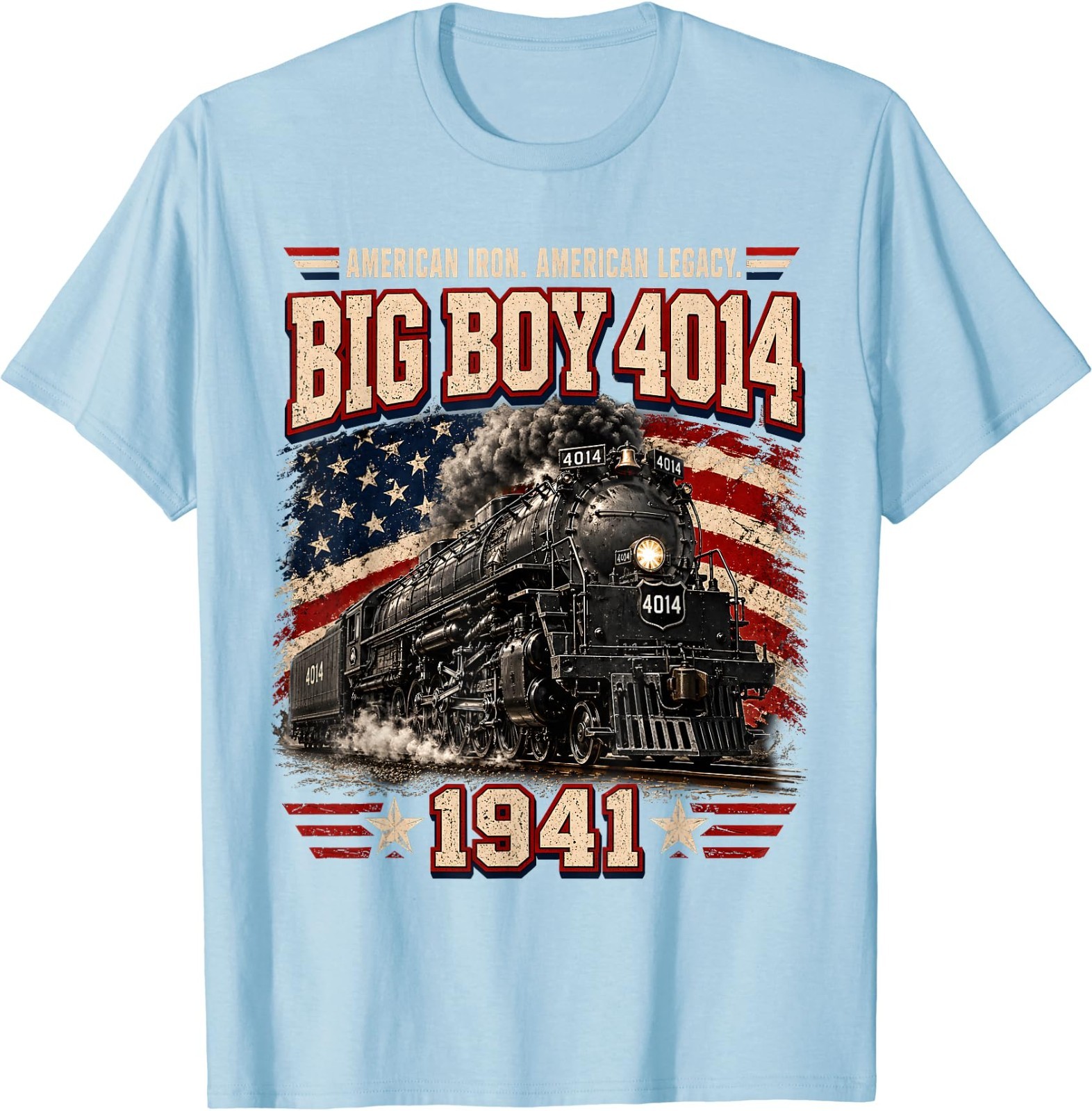 Big Boy 4014 Vintage Steam Locomotive Railroad Train Engine T-Shirt