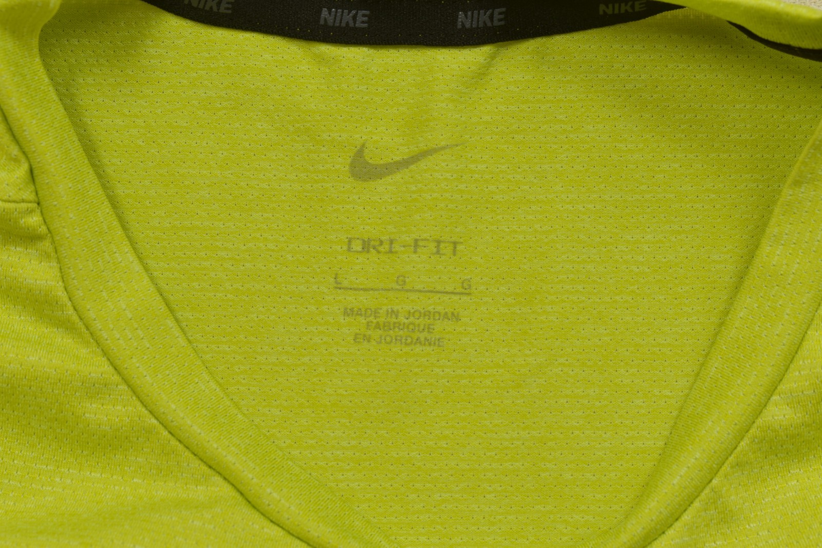 Nike Dri-FIT Men&rsquo;s Size L Neon Volt Green Short Sleeve Training T-Shirt Active