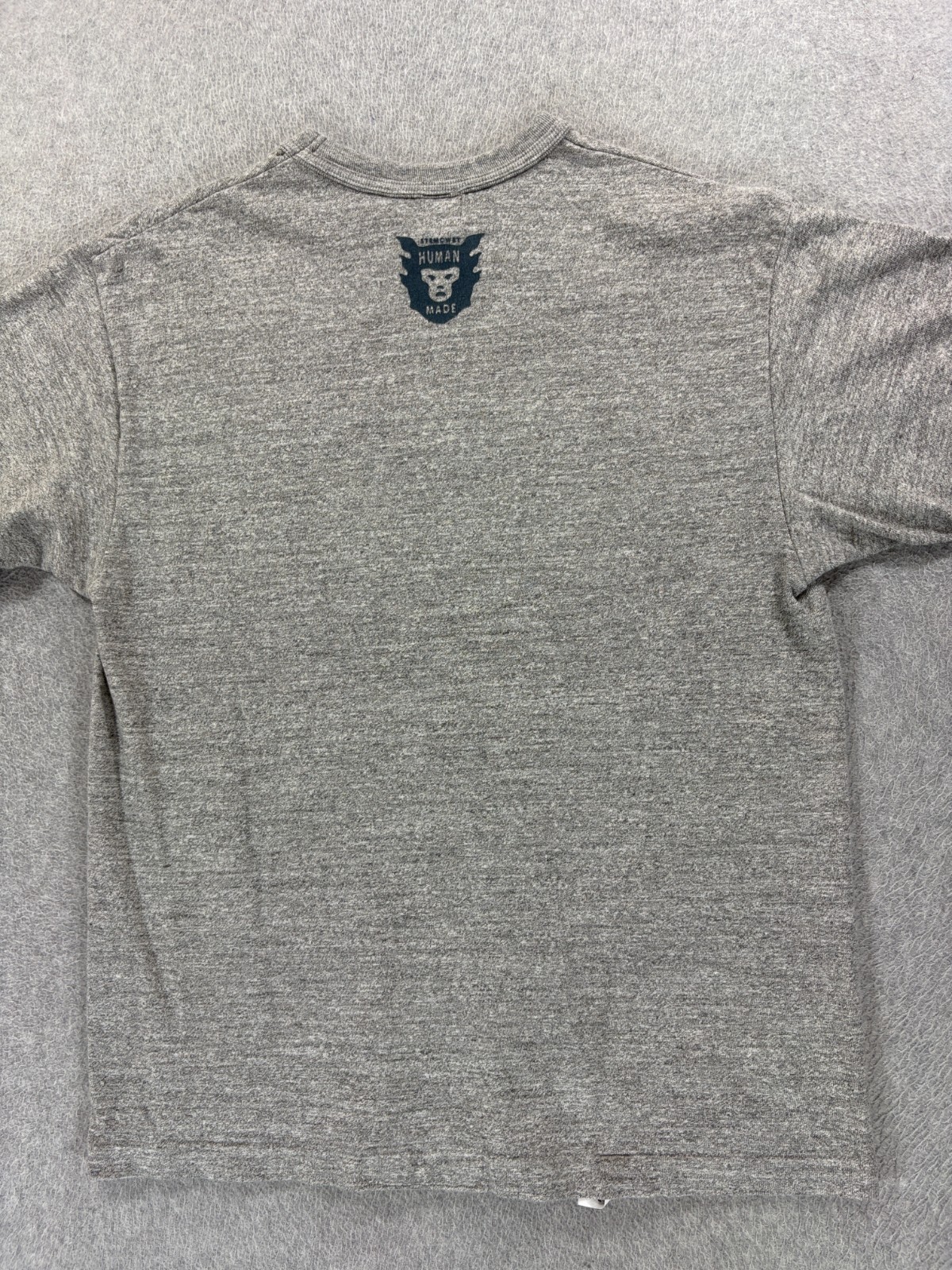 Human Made Premium Screened Logo Crew Tee Shirt (Men&rsquo;s Large) Gray