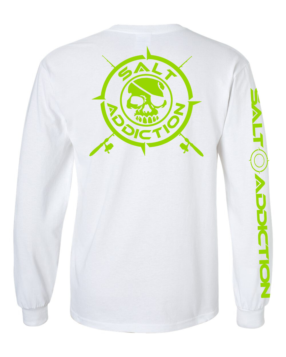 Salt Addiction t shirt long sleeve men&rsquo;s saltwater fishing rod Nautical apparel