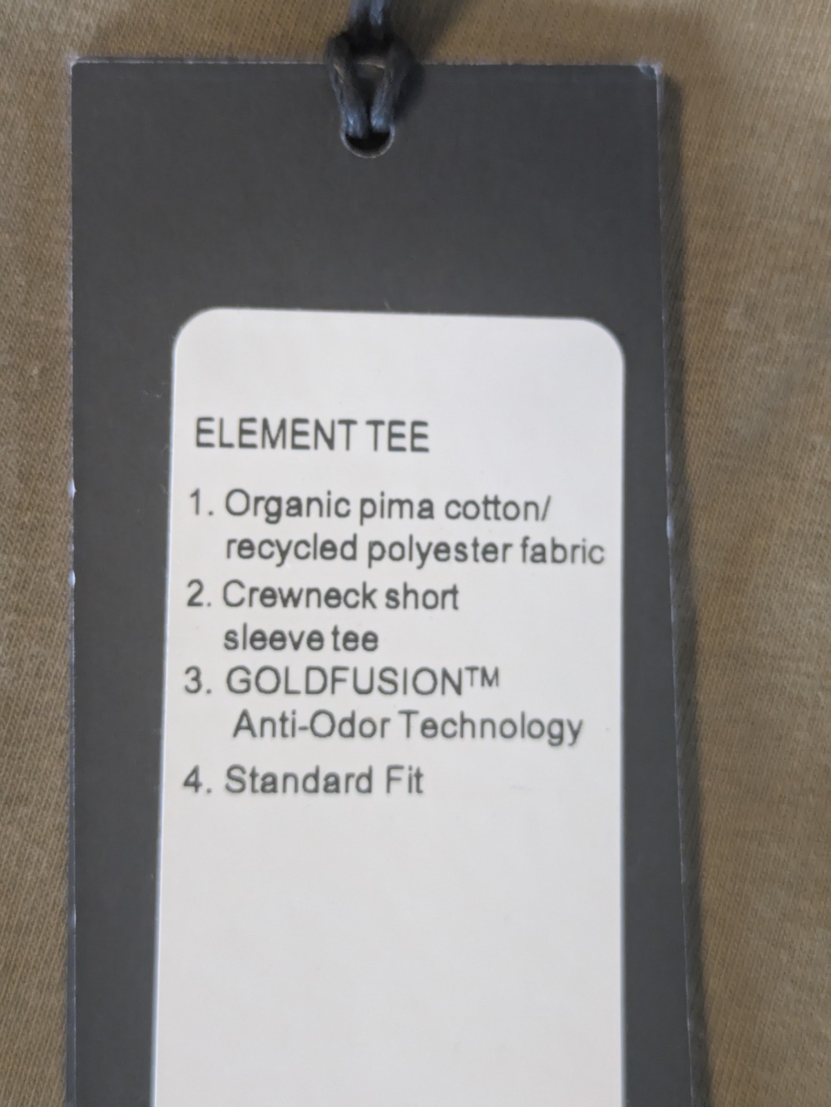 Rhone Element Tee Men’s Green Solid Crew Neck Short Sleeve Anti-Odor Logo, XXL