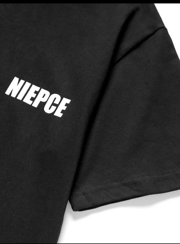 Niepce Men&rsquo;s Blue Tiger Ocean Graphic Tee Japanese Streetwear T-Shirt Black Blue