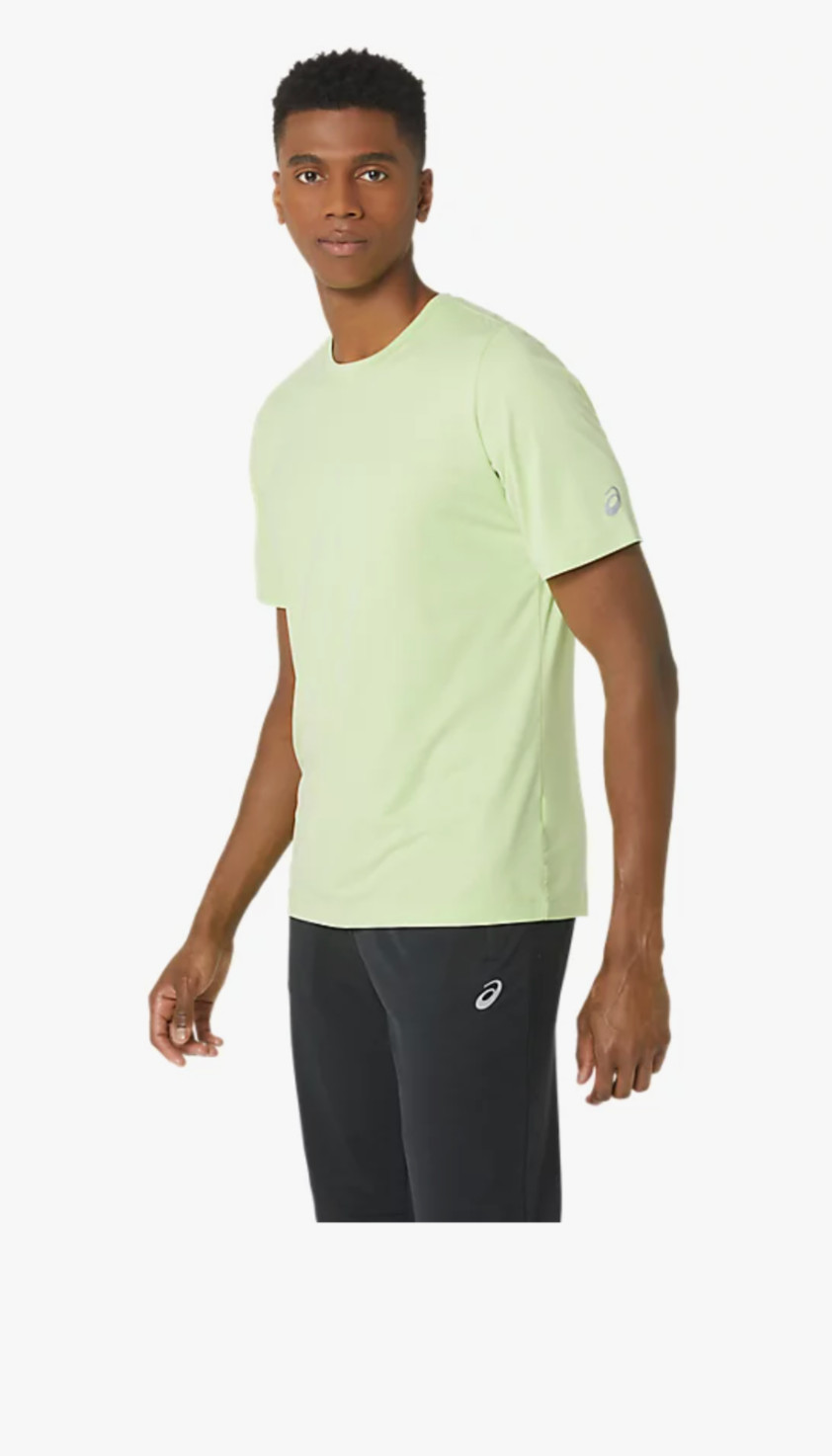 ASICS MEN&rsquo;S SHORT SLEEVE HTHR TECH TOP Lime Green Heather 3XL