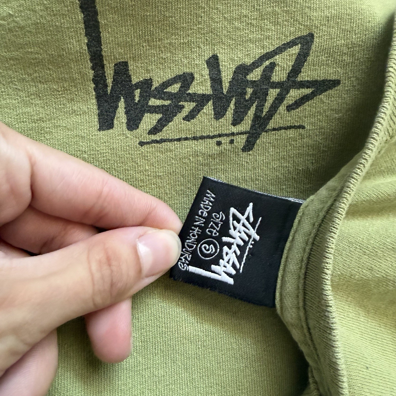 Stussy Shirt Mens Small Green Graphic Streetwear Skater Y2K