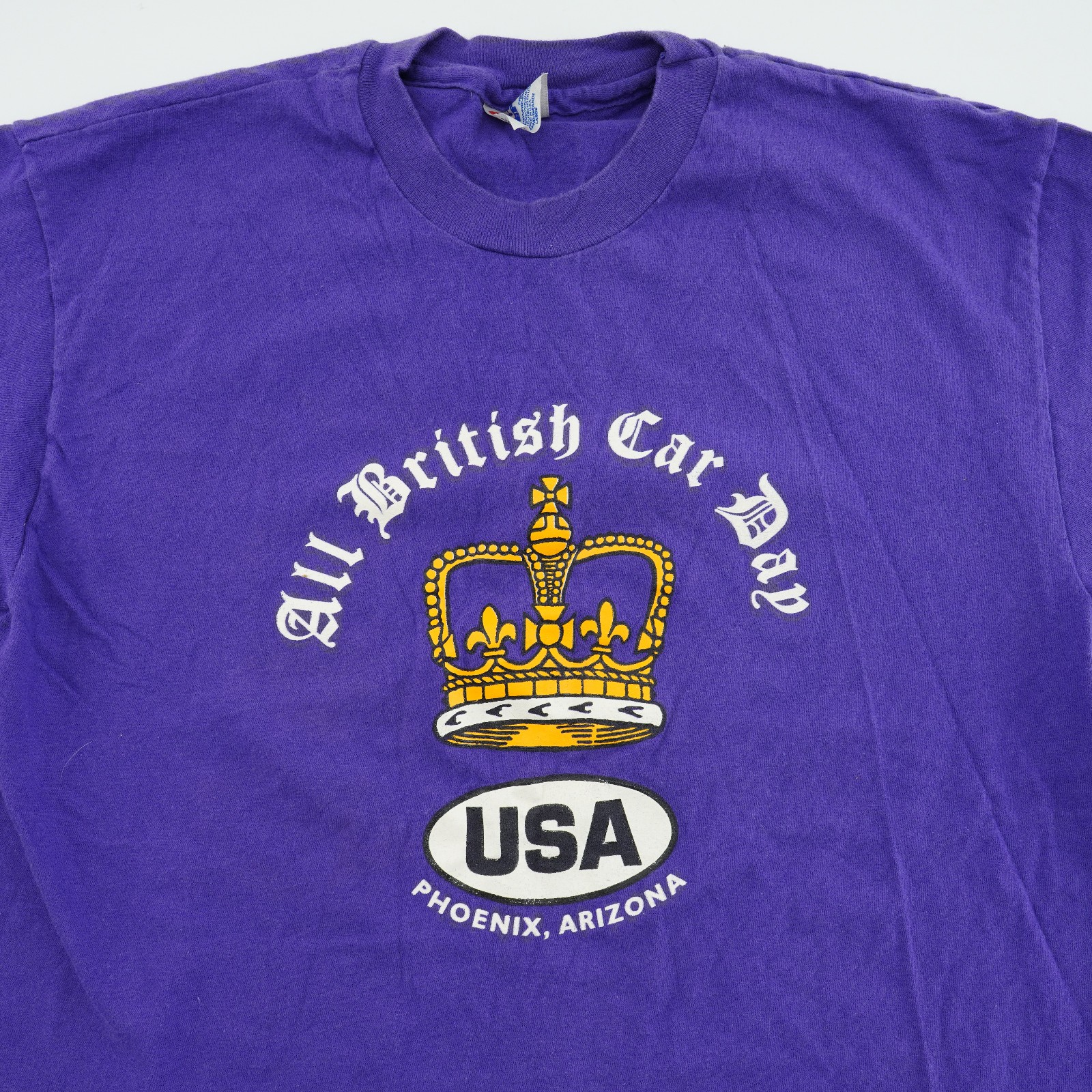 Auto Racing Club Vintage T-Shirt British Race Cars Tee UK Fans phoenix az rare