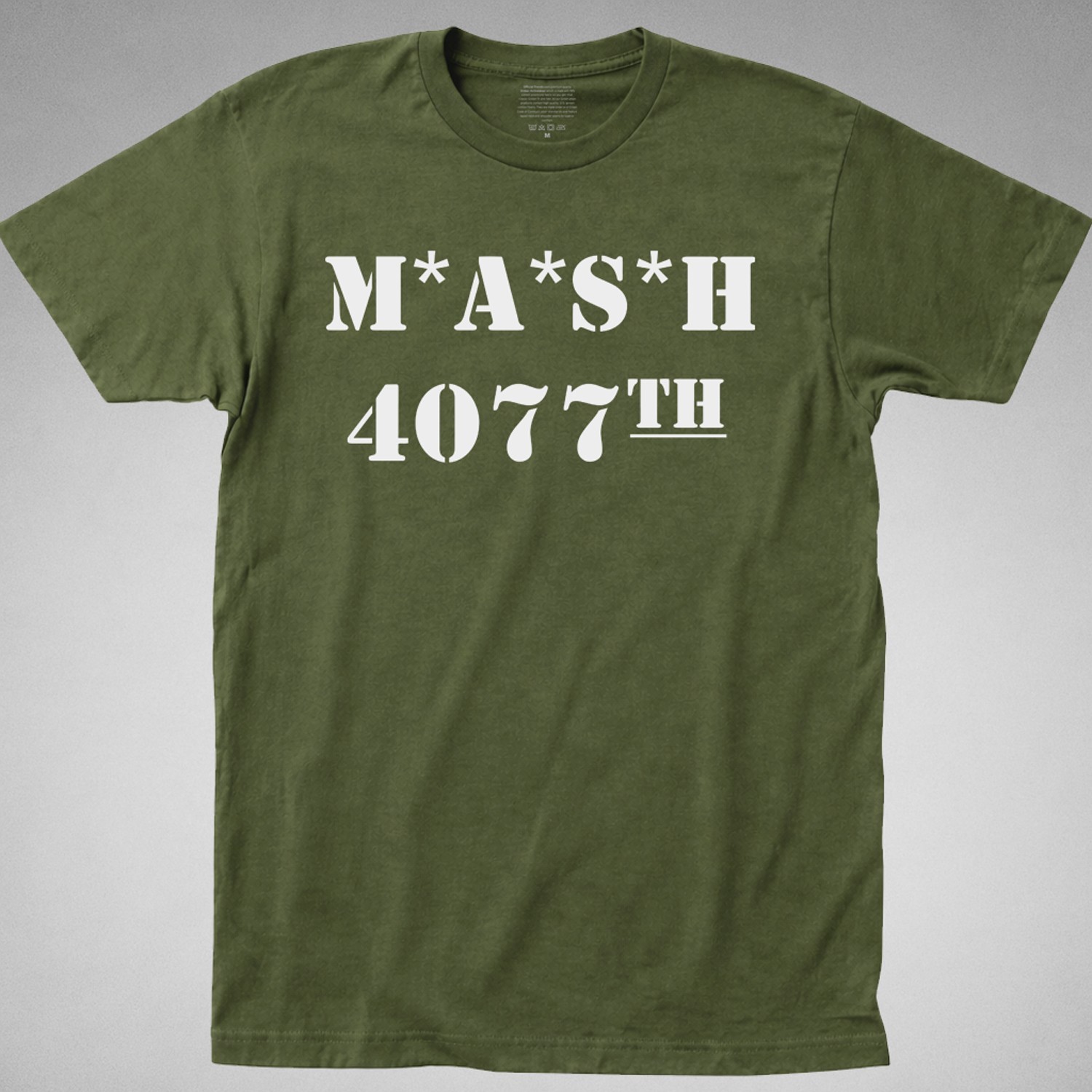 MASH 4077 th Shirt Hospital TV Show Army Military Division Vintage Retro Tee