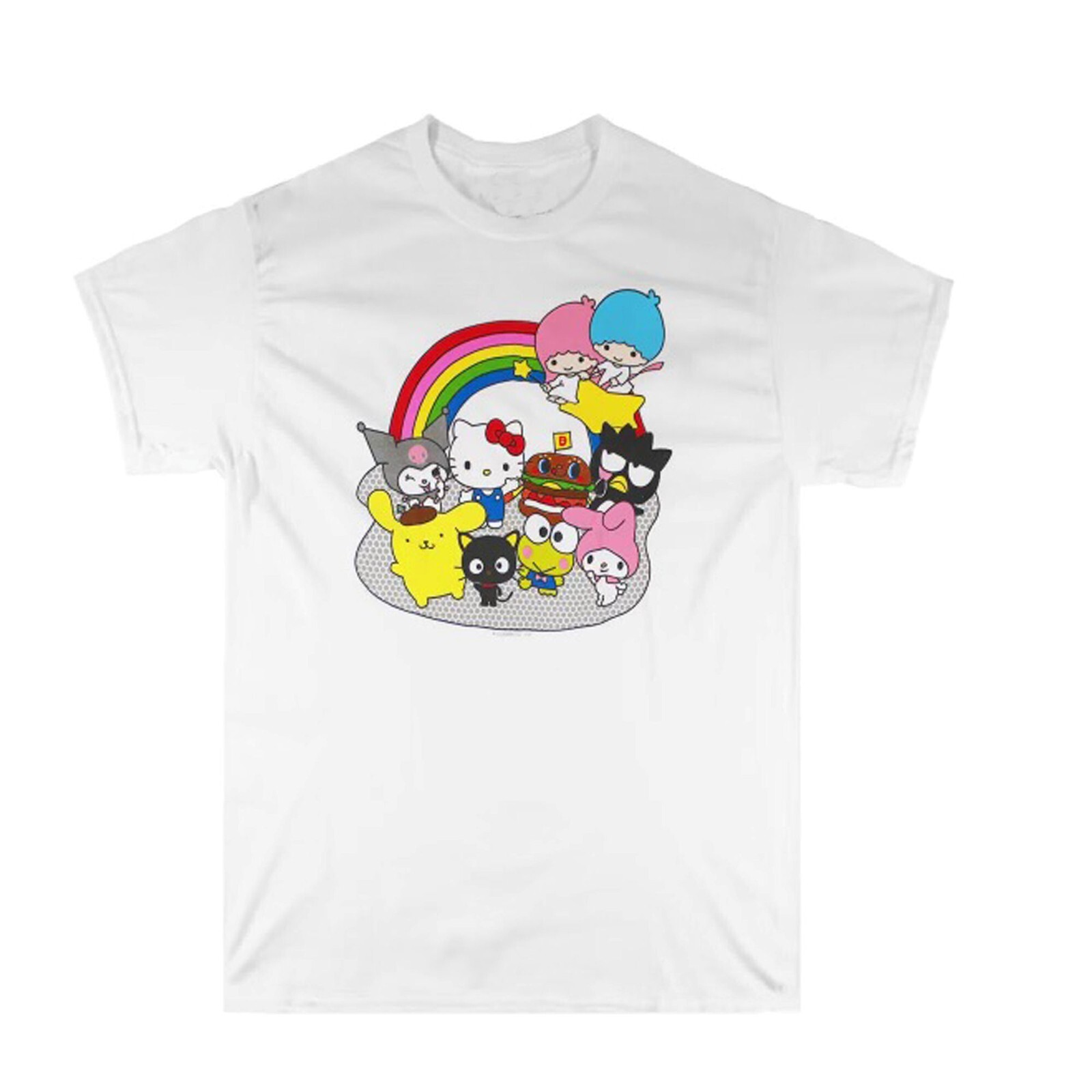 Hello Kitty and Friends Men&rsquo;s White Graphic Print T-Shirt – NWT