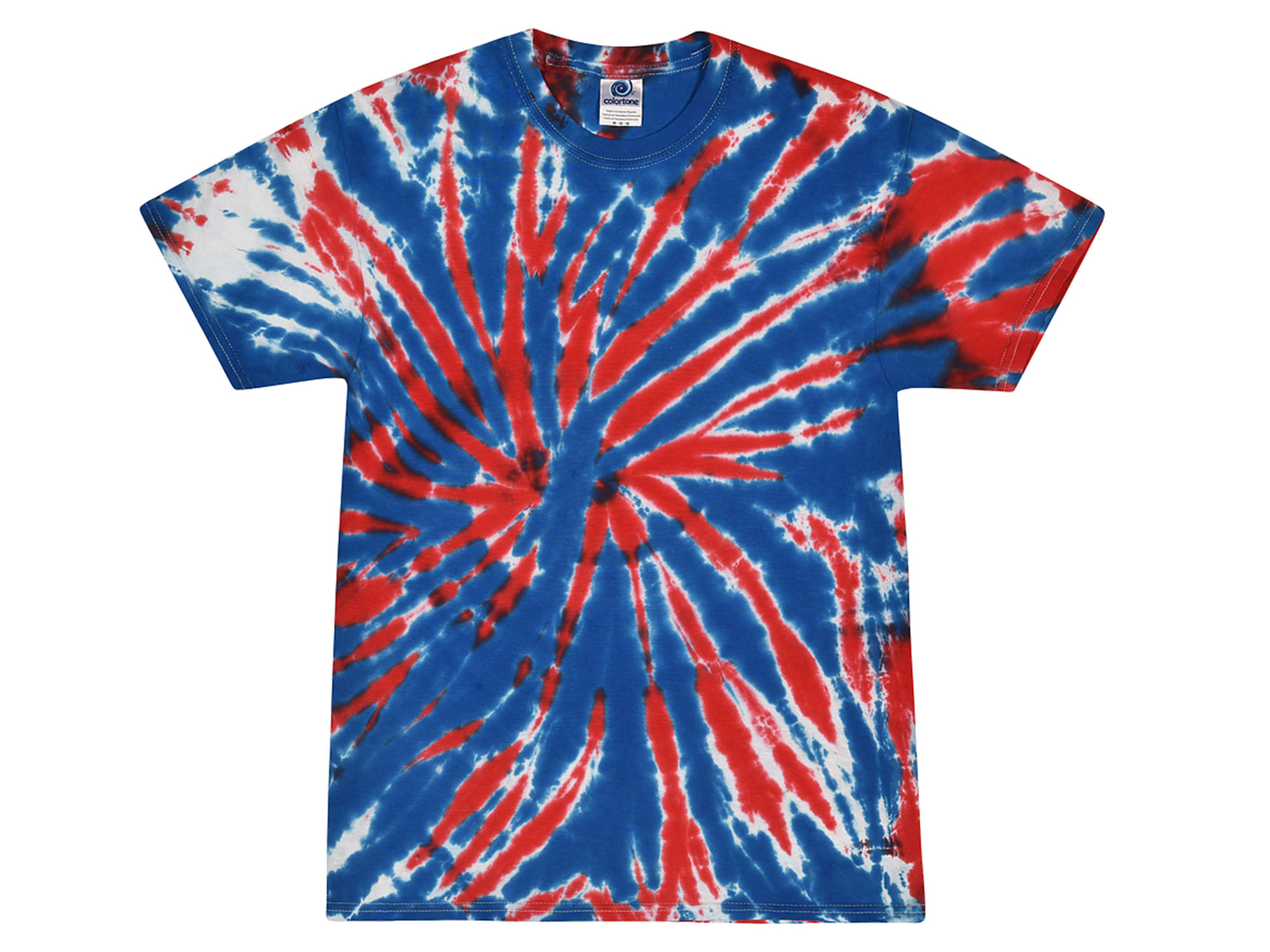 Tie Dye T-Shirts Multi-Color Kids & Adult 100% Cotton Colortone