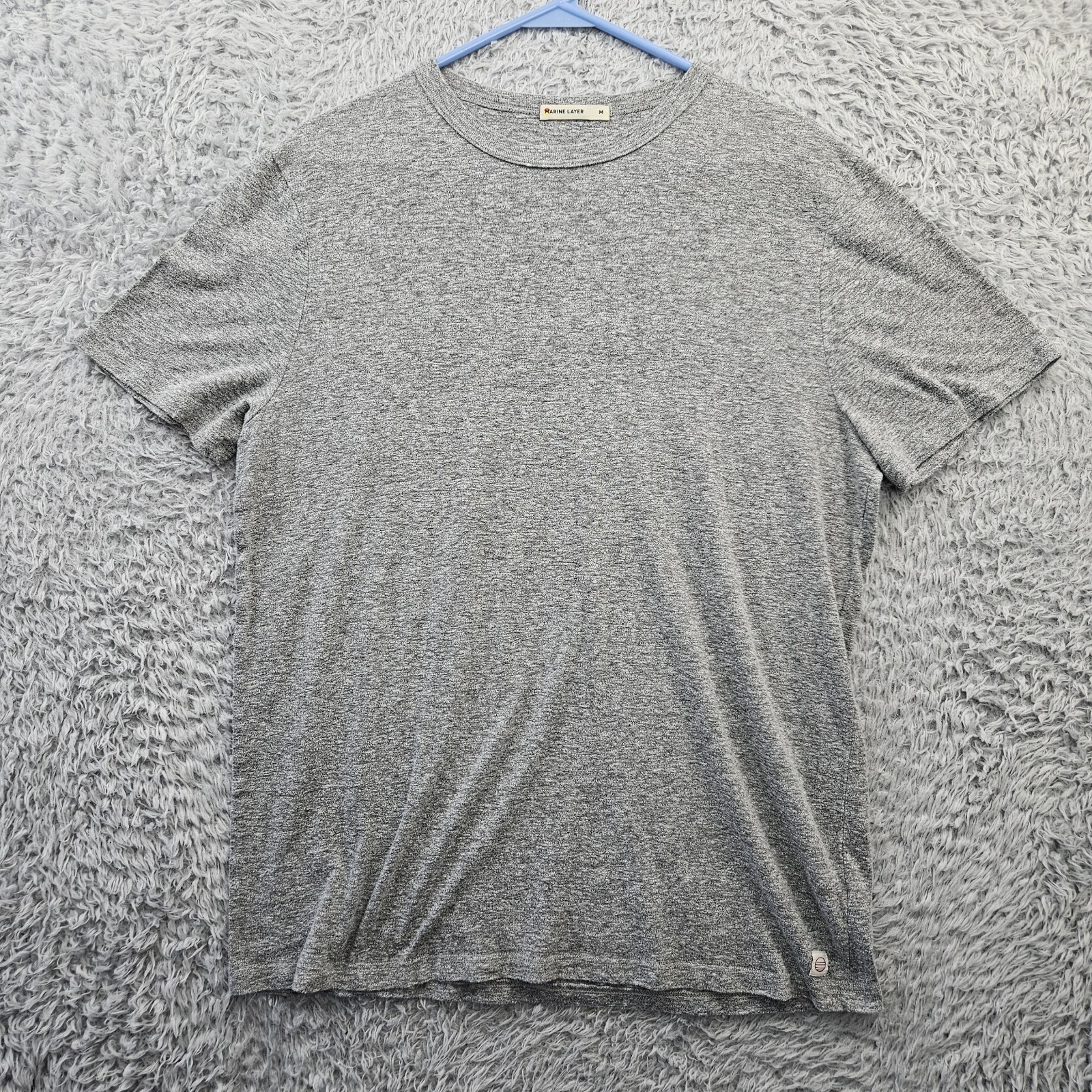 MARINE LAYER USA T Shirt Men Medium (fits like Large) Gray Made in USA Modal