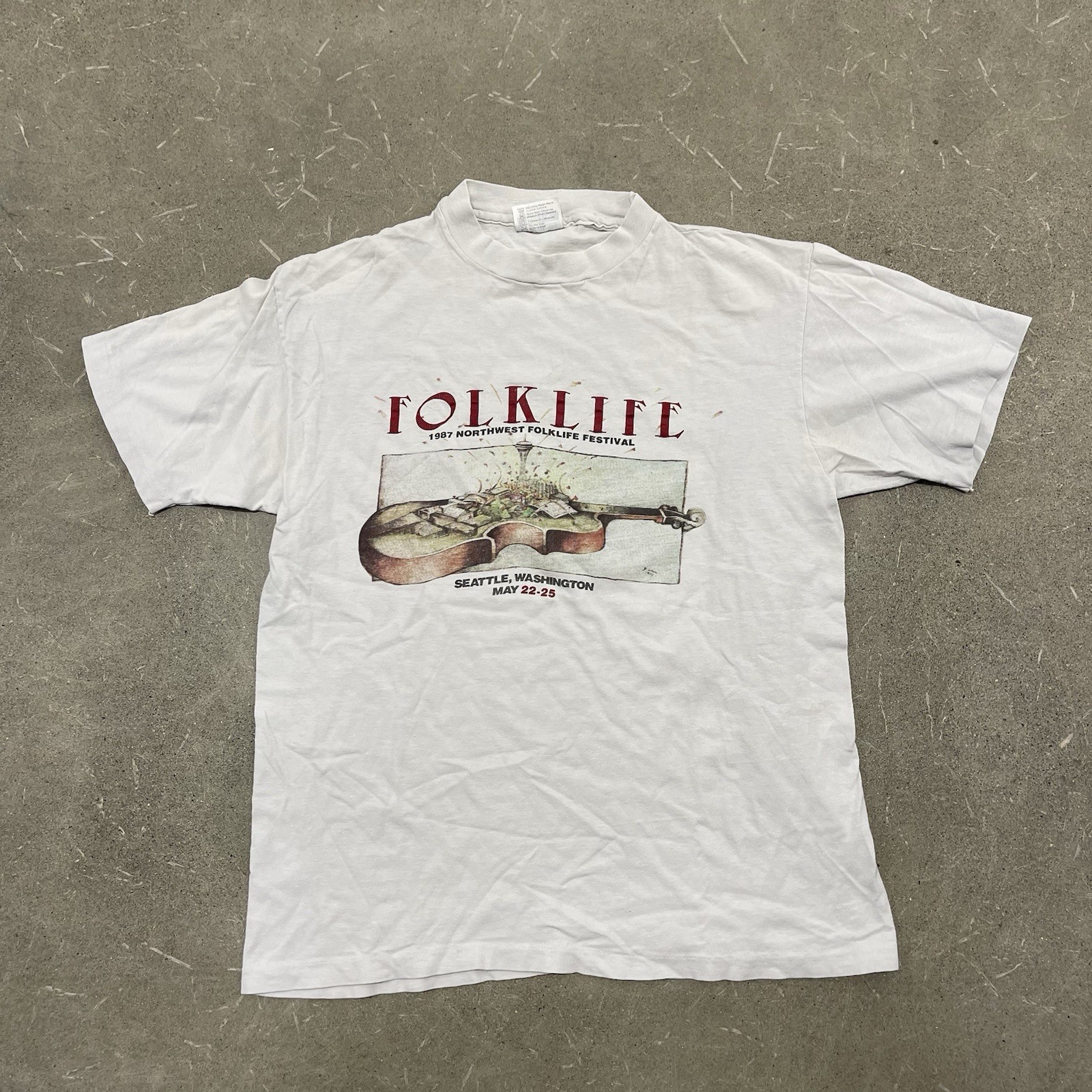 Vintage NorthWest Folklife Festival Seattle T-shirt L Single Stitch
