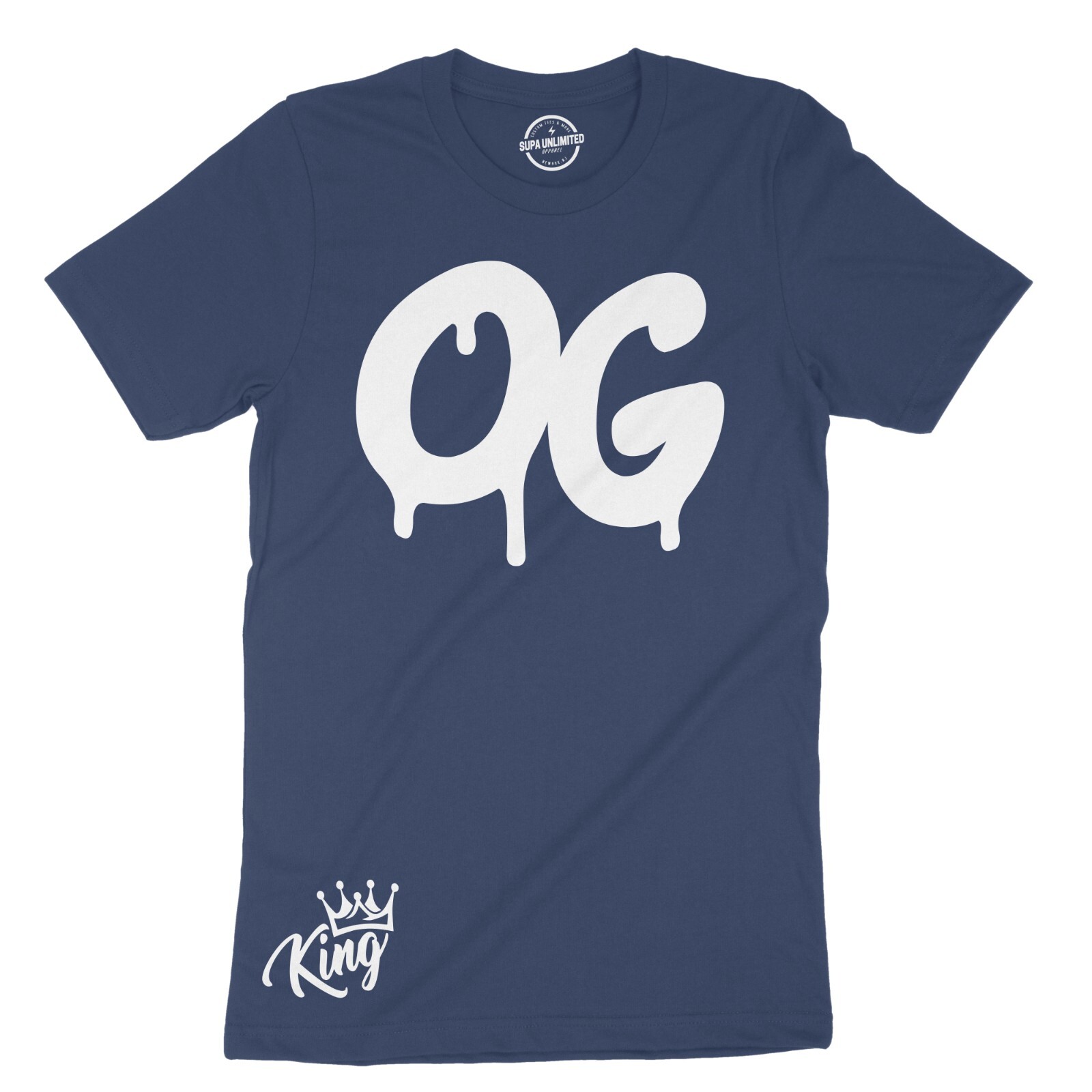 Urban Hip Hop Design Style Black Men&rsquo;s T Shirt OG King Graffiti Graphic Tees