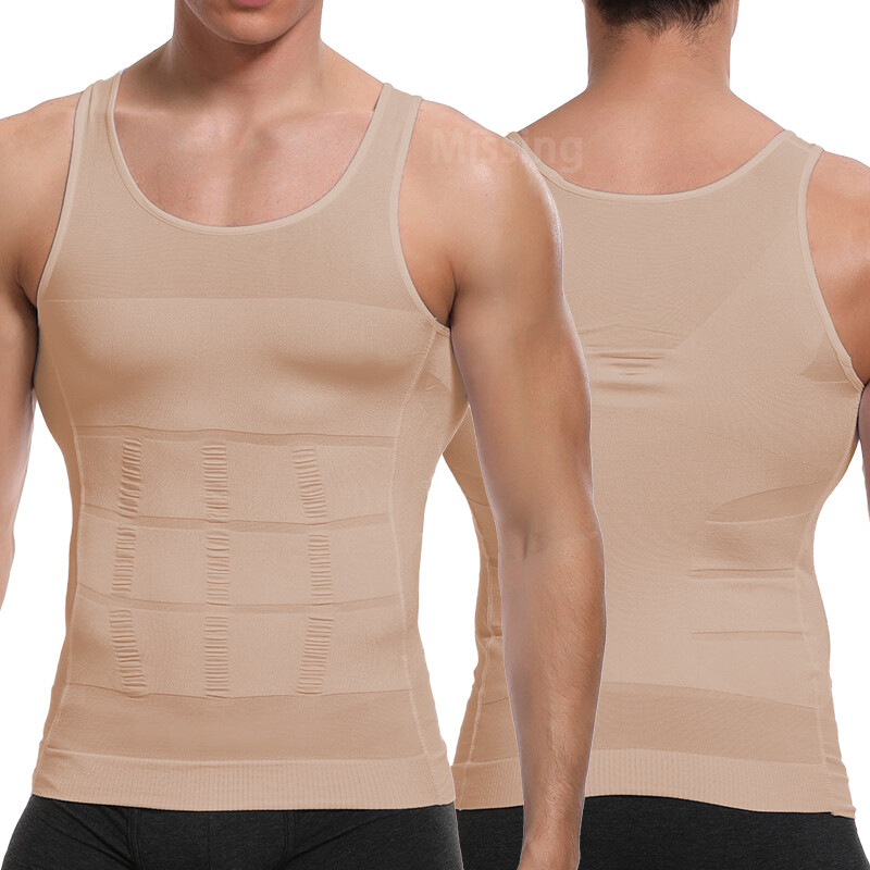 Fajas Para Hombres Faja Reductora De Hombre Men Body Shaper Abdomen Control Tee