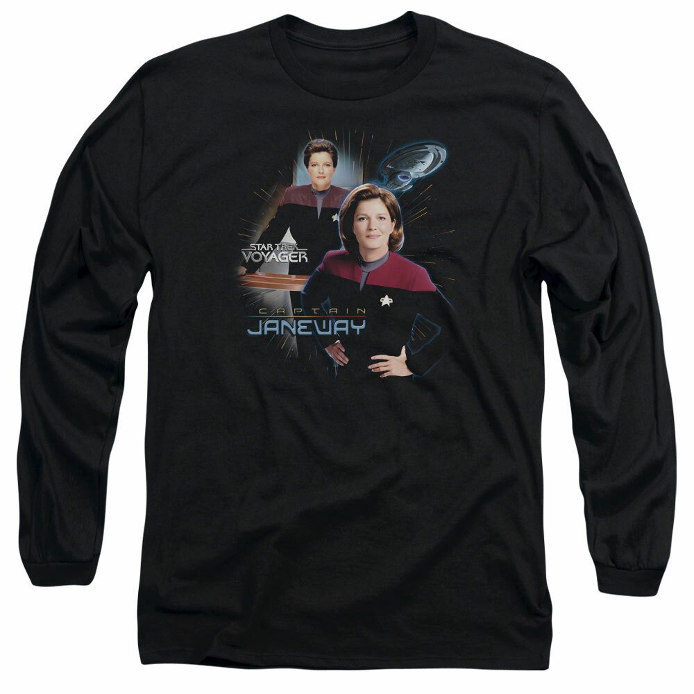 Star Trek Voyager Captain Janeway Men&rsquo;s Licensed T-Shirt S-5XL USS Voyager Tee
