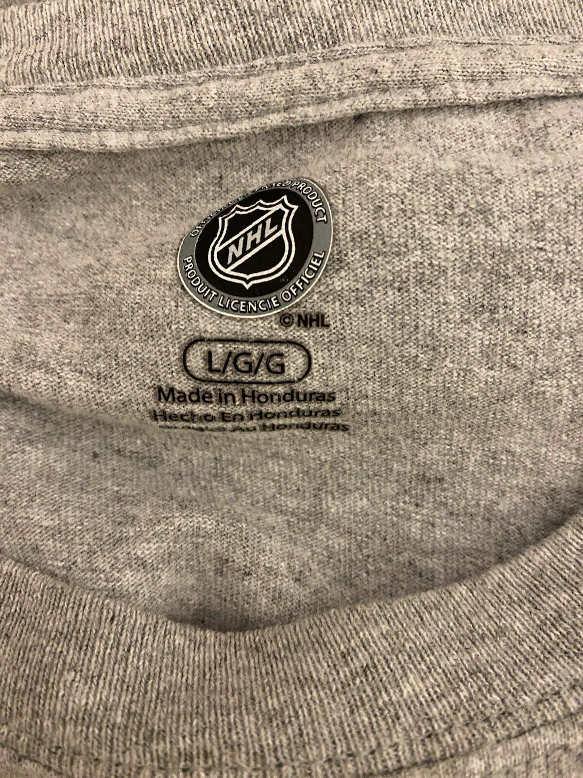 Detroit Red Wings T Shirt Mens Large Short Sleeve NHL Hockey Club Gray Red White