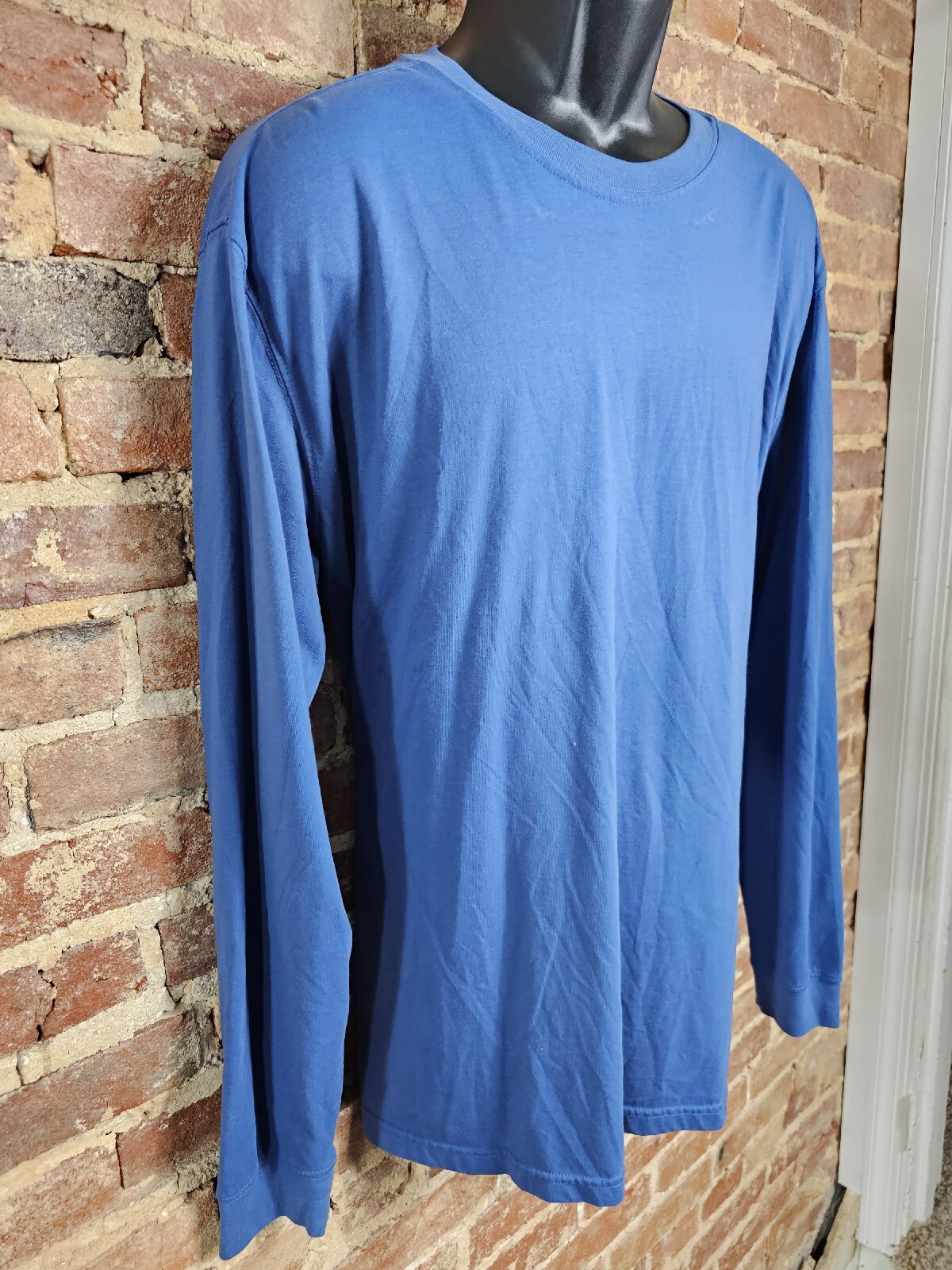 Blue Mountain Tshirt Longsleeve XL Men Chest 48&Prime; Length 29.5&Prime;