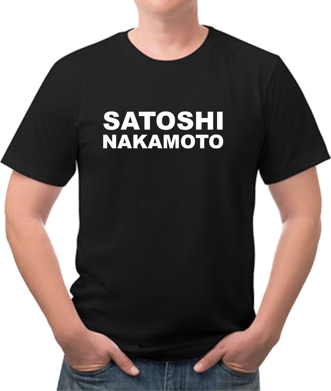 Satoshi Nakamoto Funny Bitcoin Tee Shirt FREE SHIPPING