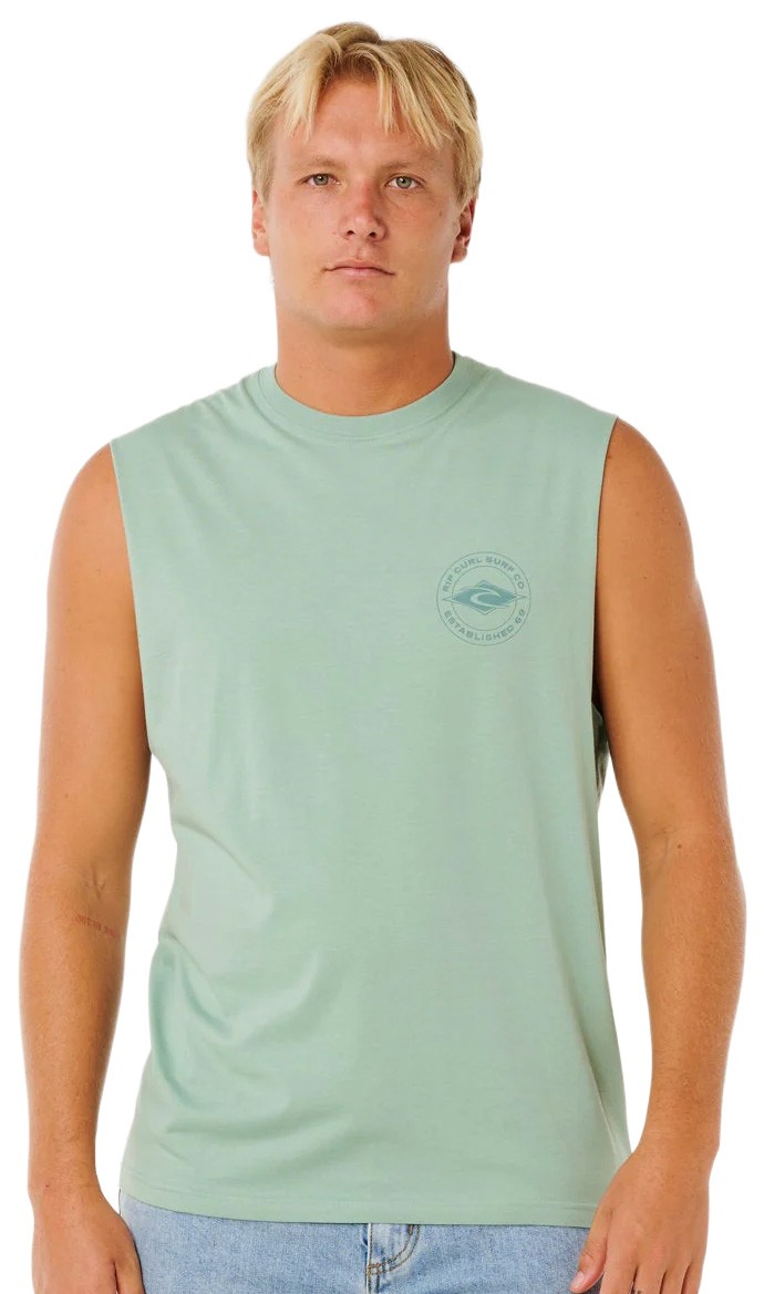 Rip Curl Staple Men&rsquo;s Muscle Tank – Aloe – New