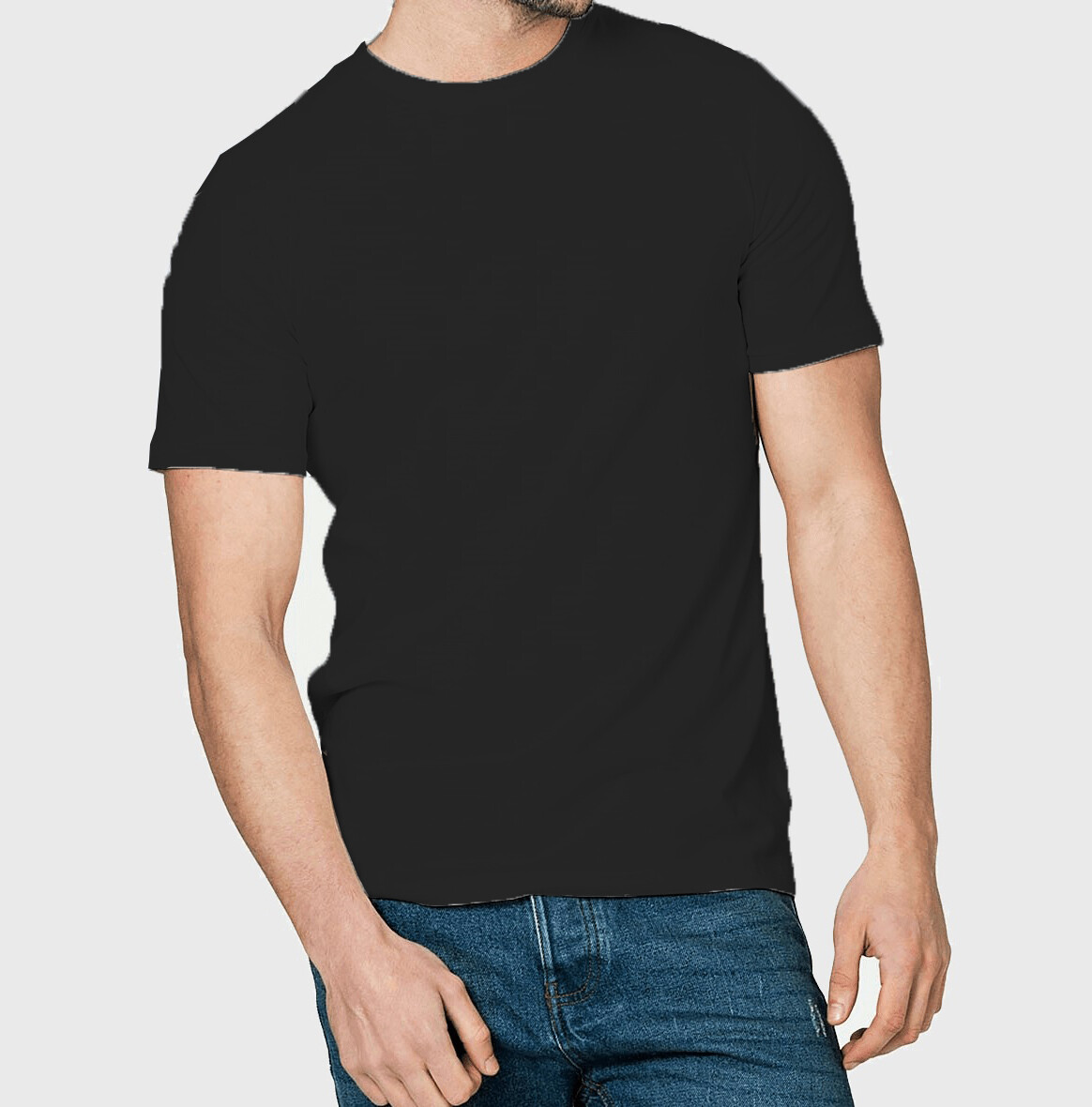 1 , 3 & 5 Pack Mens T-Shirt Cotton Plain Tee Shirts T Shirt Round Neck Lot