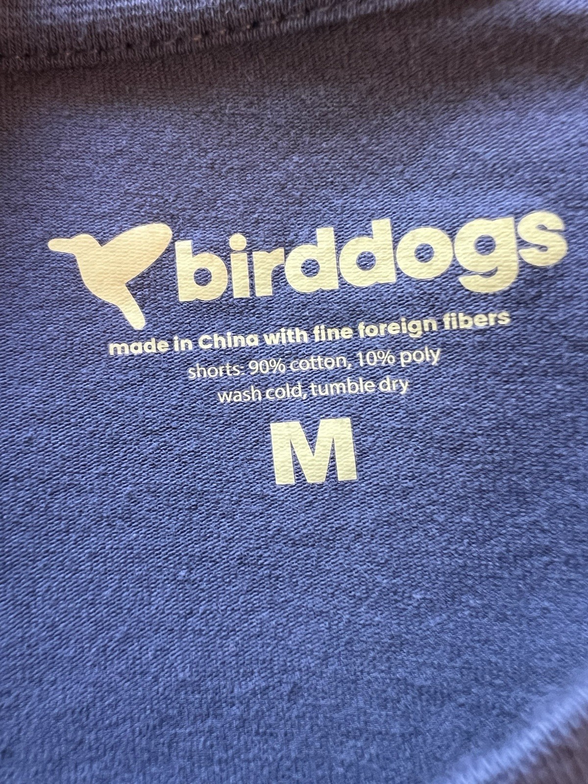 Birddogs slate blue short sleeve logo tshirt M golf casual athleisure classic