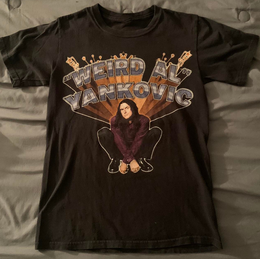 Basic Weird Al Yankovic Singer full size Men and Women Black Cotton CH033