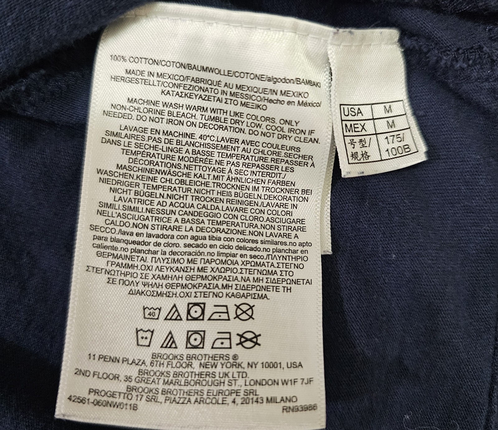 Brooks Brothers Navy Blue T-Shirt Size Medium Golden Fleece Graphic 2023 Preppy