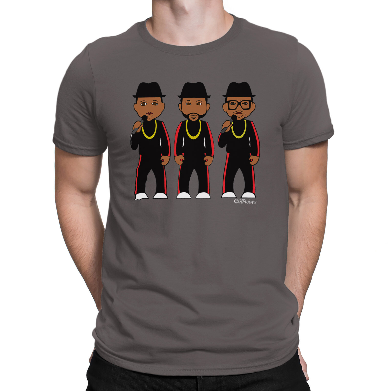 Mens Quality Cotton T-Shirt VIPwees Its Like That Rap Music retro 80s Inspired