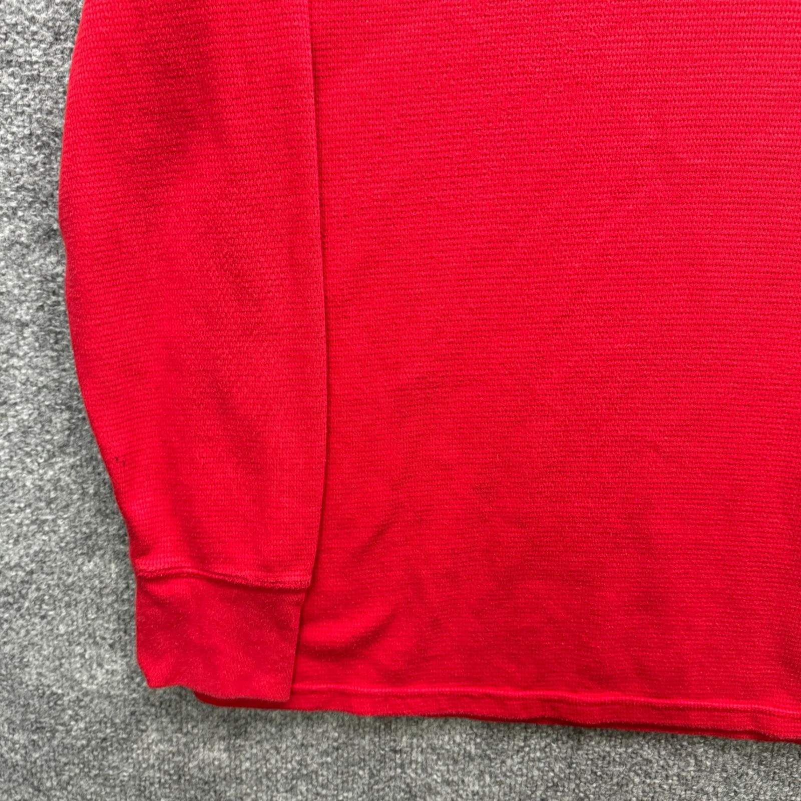 Polo Ralph Lauren Thermal Shirt Mens XL Red Long Sleeve Waffle Thermal Fleece