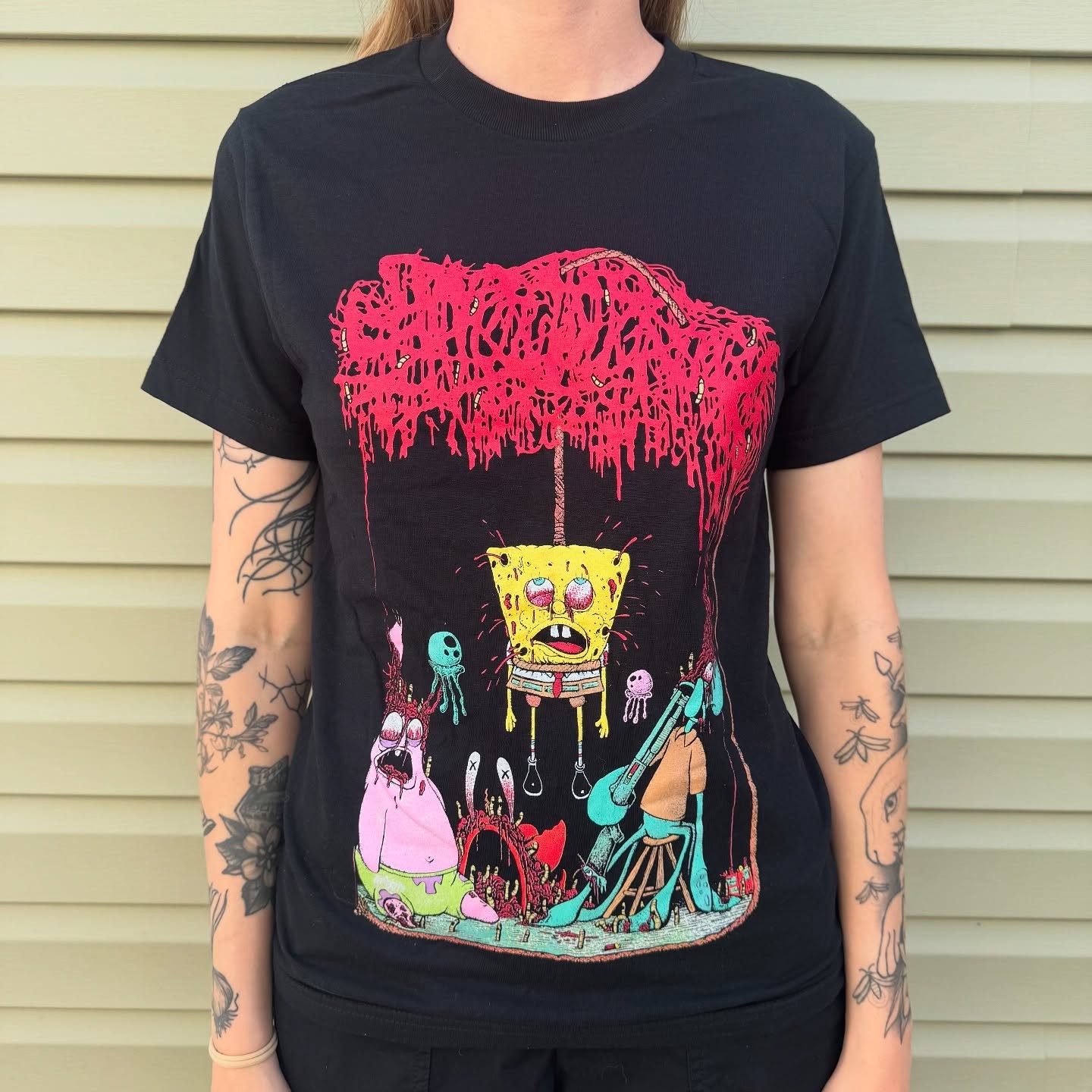 Sanguisugabogg Monsters Cartoon Rare Design Black T shirt S-2345XL NH28632