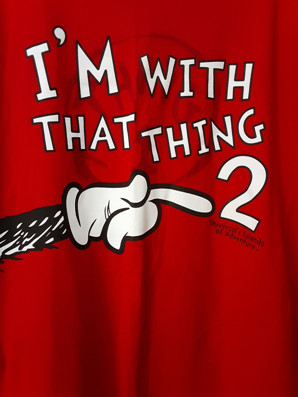 men&rsquo;s 2xl universal studio dr. seuss red t-shirt I&rsquo;m with that thing 2 brand new