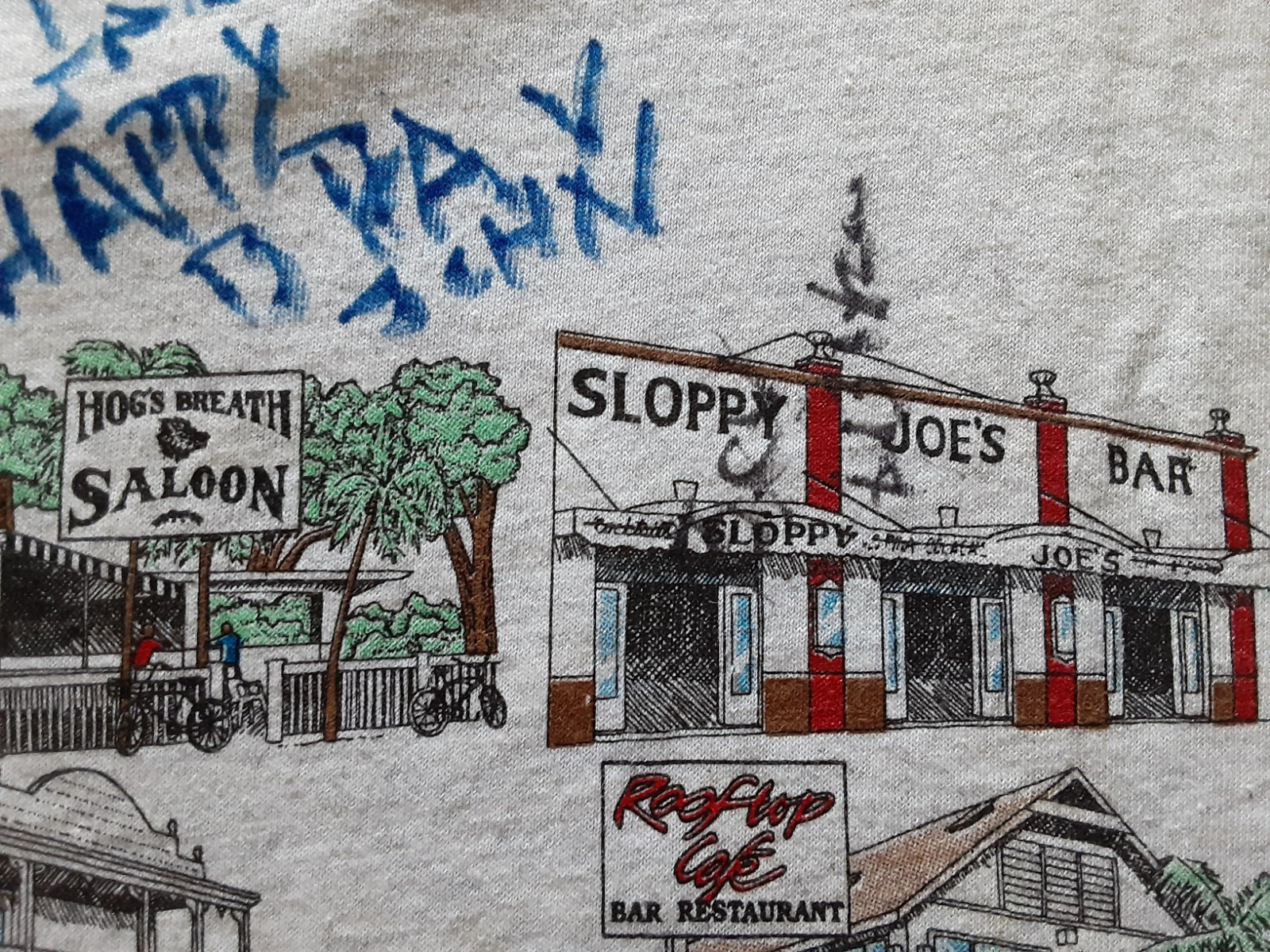Bars of Key West Florida T Shirt Adult L – Bartender Signed – Delta Pro Weights