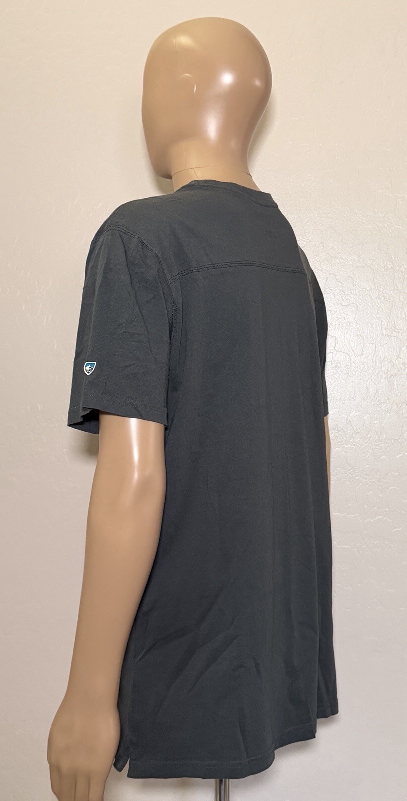 Kuhl XXL Shirt Men Gray Wildfibre Organic Cotton Mountain Logo Graphic Tee
