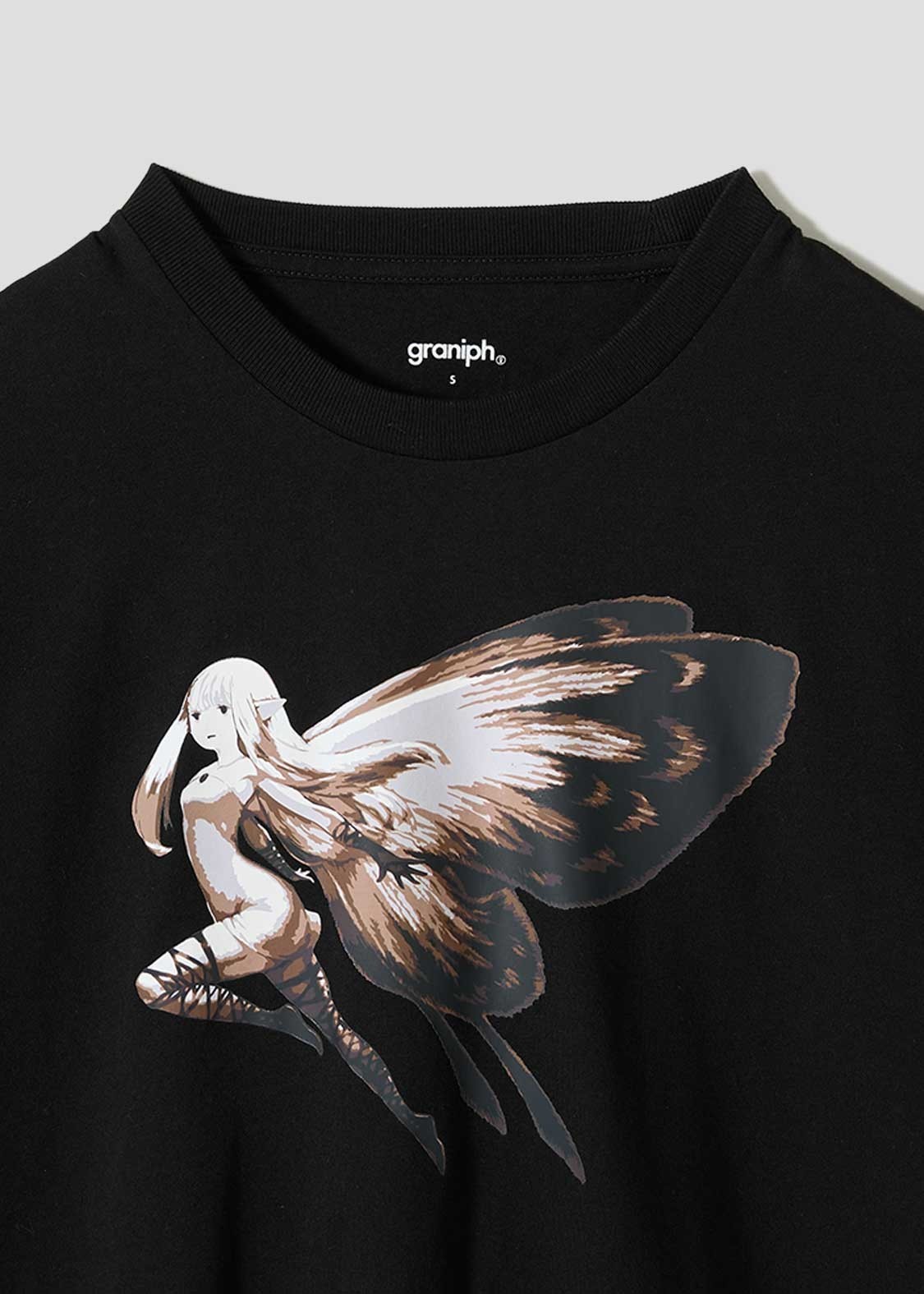 [Graniph] Bravely Default / Octopath Traveler Airy T-shirt, Black, Sizes SS-XXL
