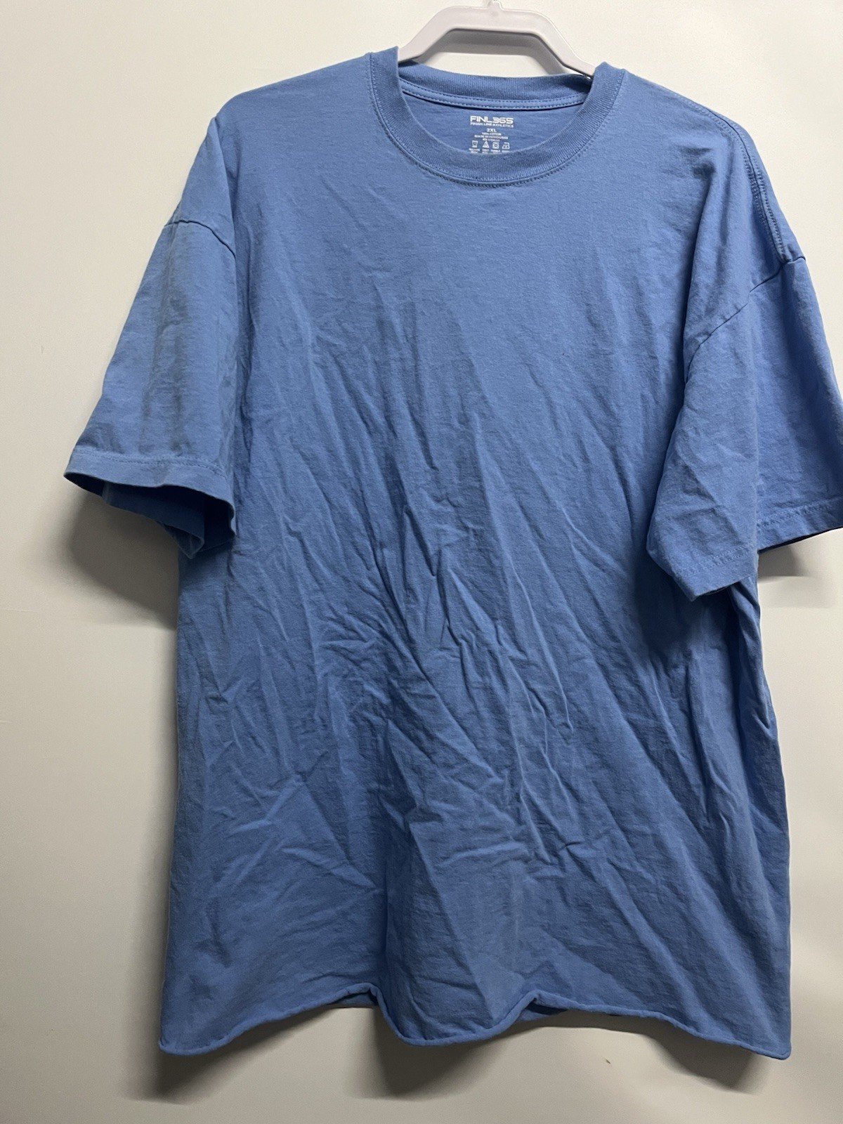 Finish Line Athletics FNL365 T Shirt Blue Cotton Men&rsquo;s 2XL Top Crew *loose hem*