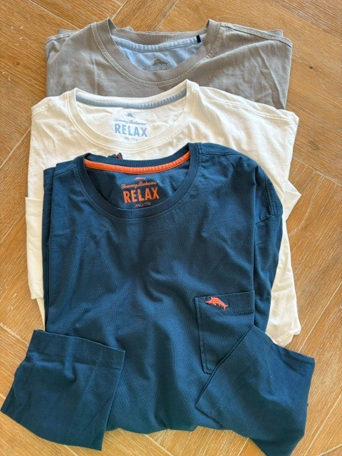 Tommy Bahama NEW Bali Skyline XXL Long Sleeve T-shirts, 100% Pima Cotton