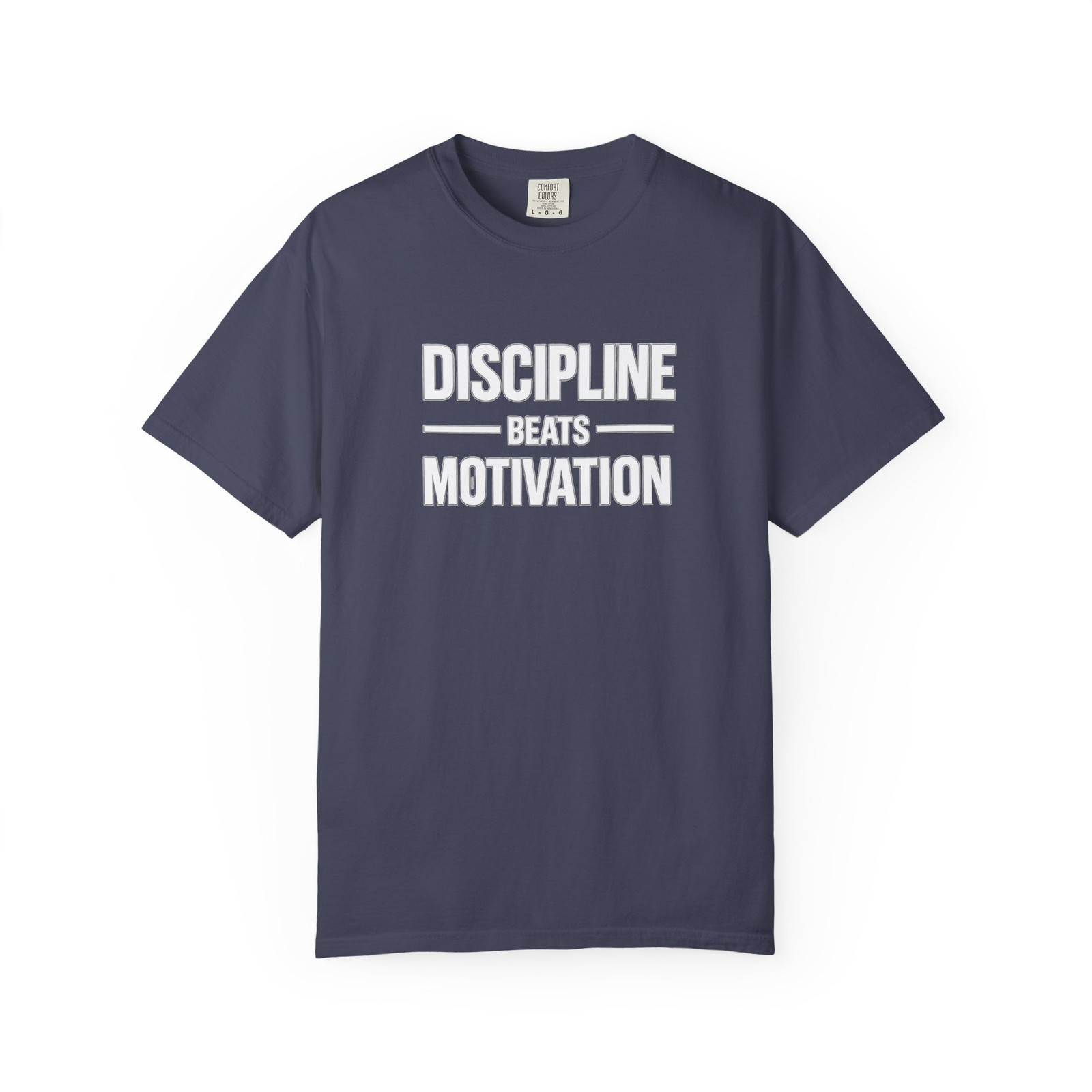 Discipline Beats Motivation Customizable T-shirt | Motivational Fitness Tee