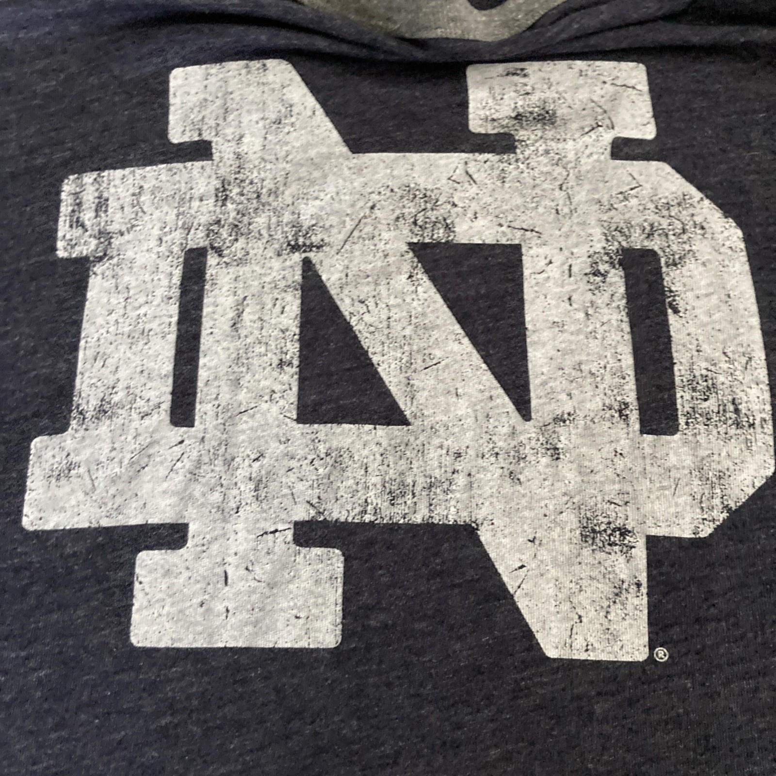 League 91 Classic Fit Heathered Norte Dame LS Shirt