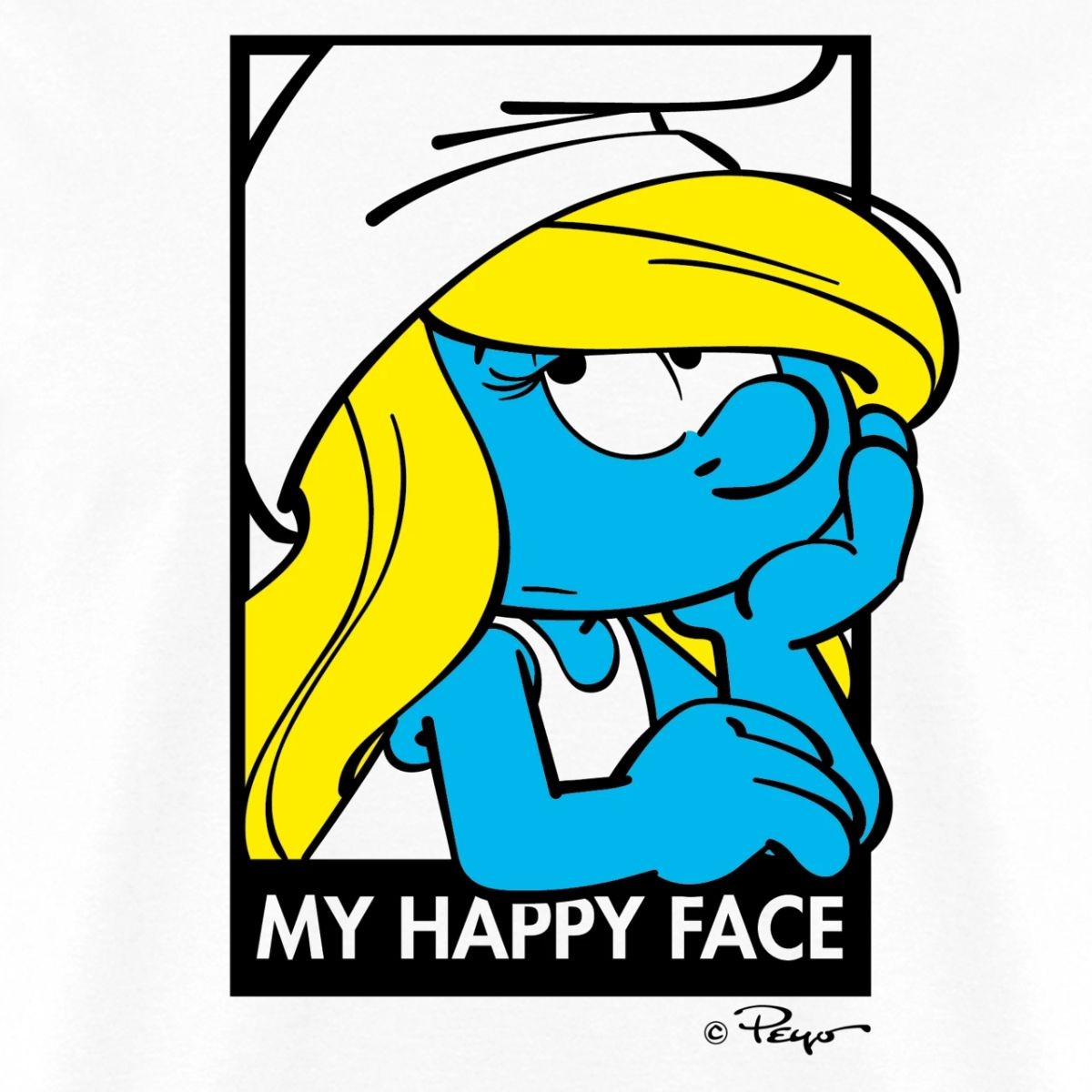The Smurfs Smurfette My Happy Face Men&rsquo;s T-Shirt