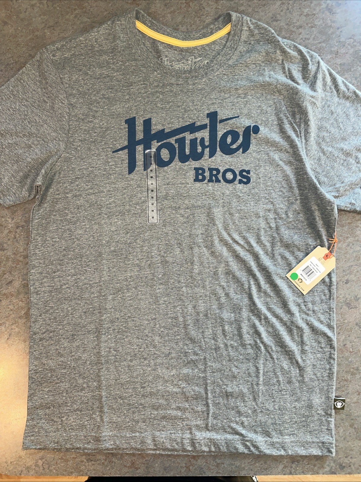 NWT Howler Bros T Shirt Men’s Medium Howler Electric Heather Grey Fly Fishing